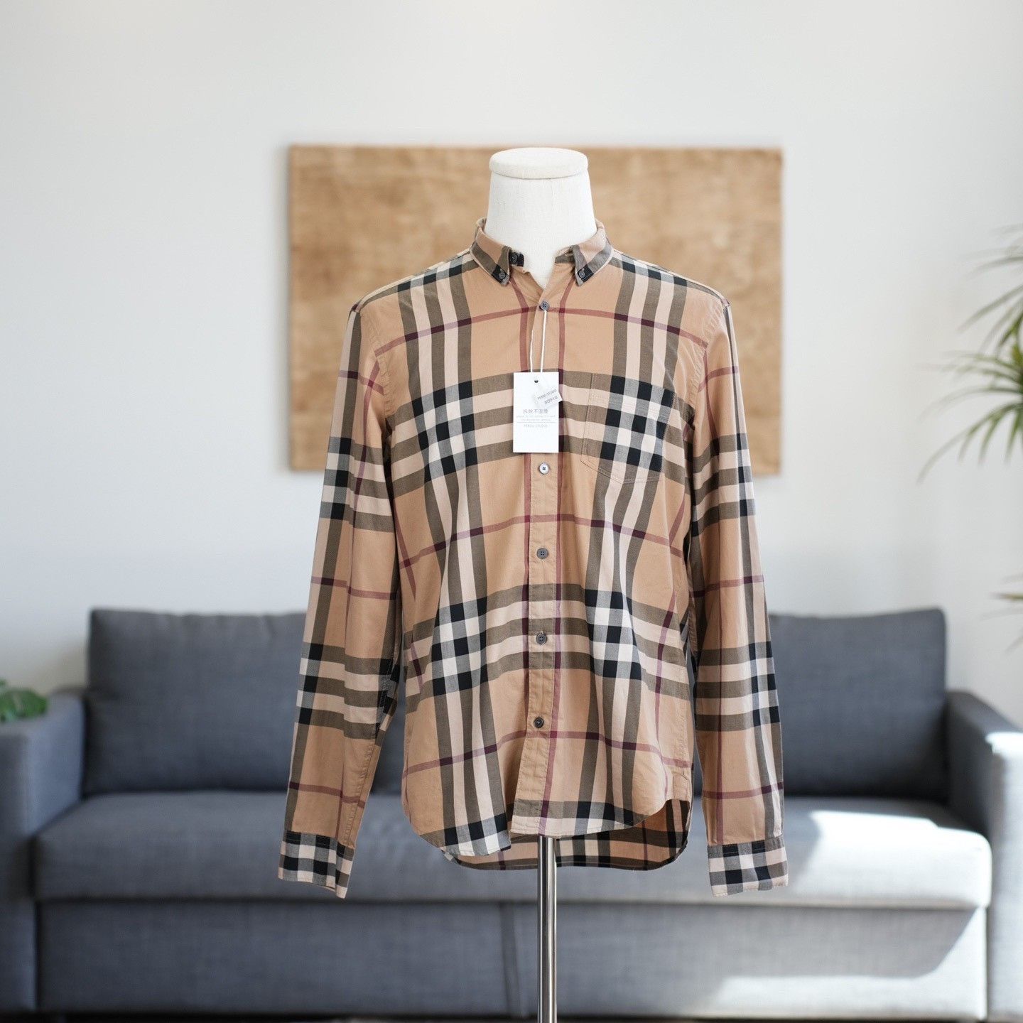 Burberry Burberry Plaid Brown Shirt l Men Size US L / EU 52-54 / 3 - 1 Thumbnail