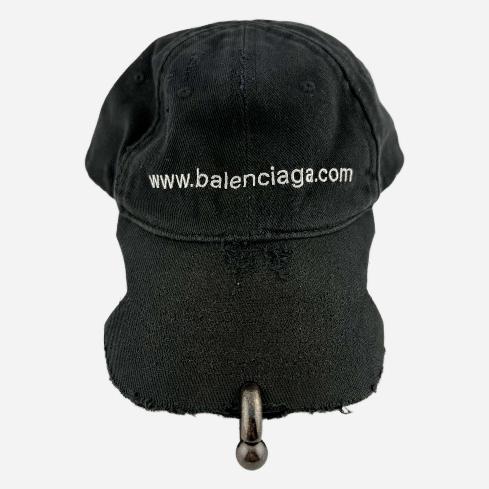 Balenciaga Balenciaga Pierced Website Baseball Cap L Used Size ONE SIZE - 1 Thumbnail
