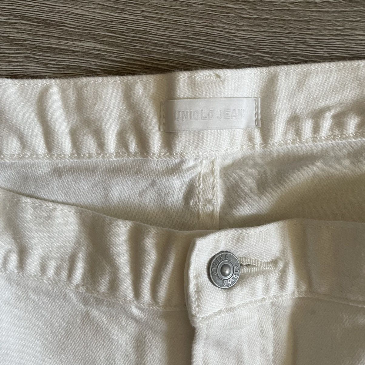 Uniqlo Uniqlo Slim Straight Selvedge Denim – Off-White 42x32 Size US 42 / EU 58 - 3 Thumbnail