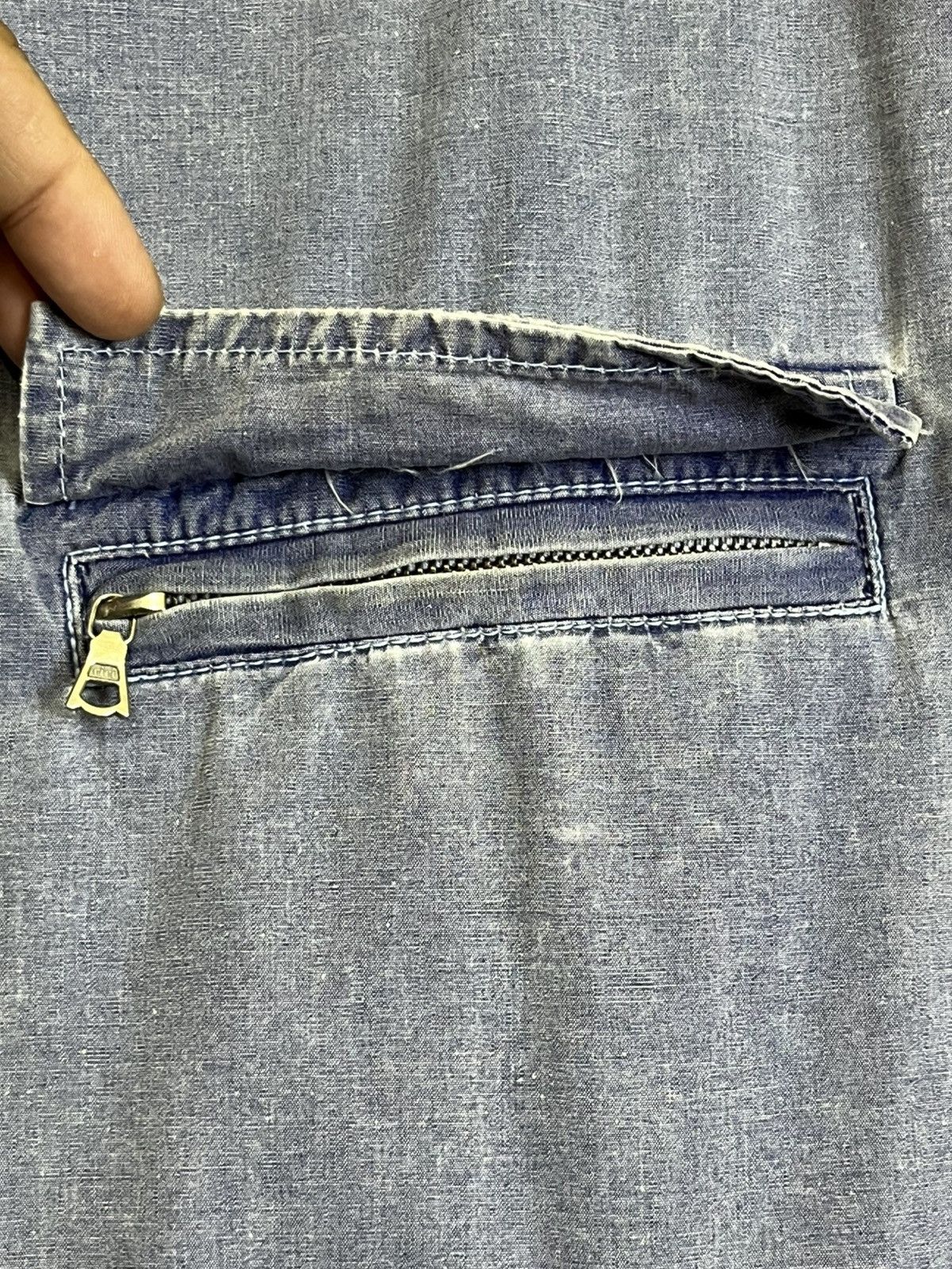 Nigel Cabourn Vintage 90s NIGEL CABOURN riri zipper distressed jacket Size US L / EU 52-54 / 3 - 11 Thumbnail