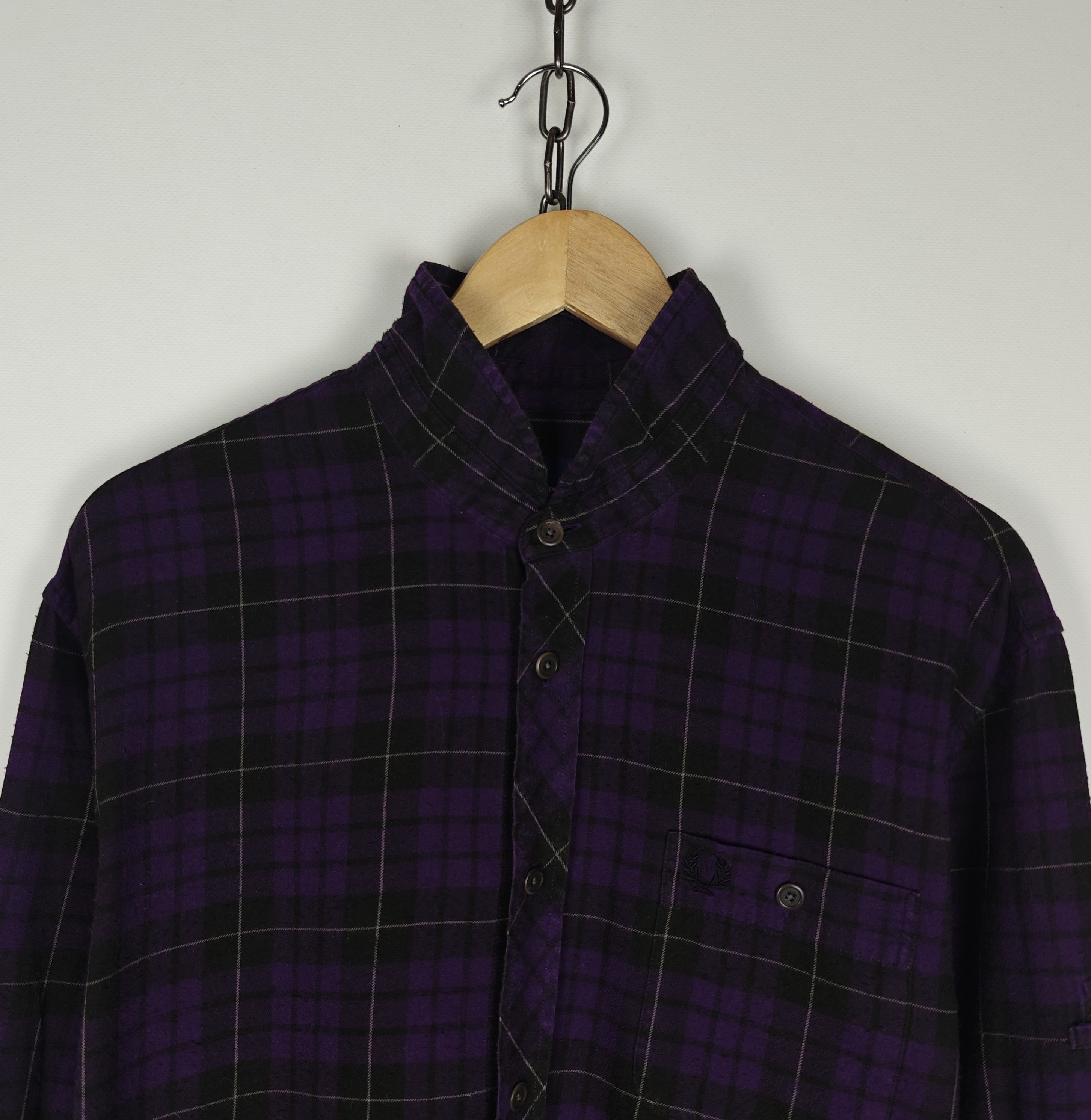 Fred Perry Fred Perry Shirt Cotton Check Purple size L Size US L / EU 52-54 / 3 - 2 Thumbnail