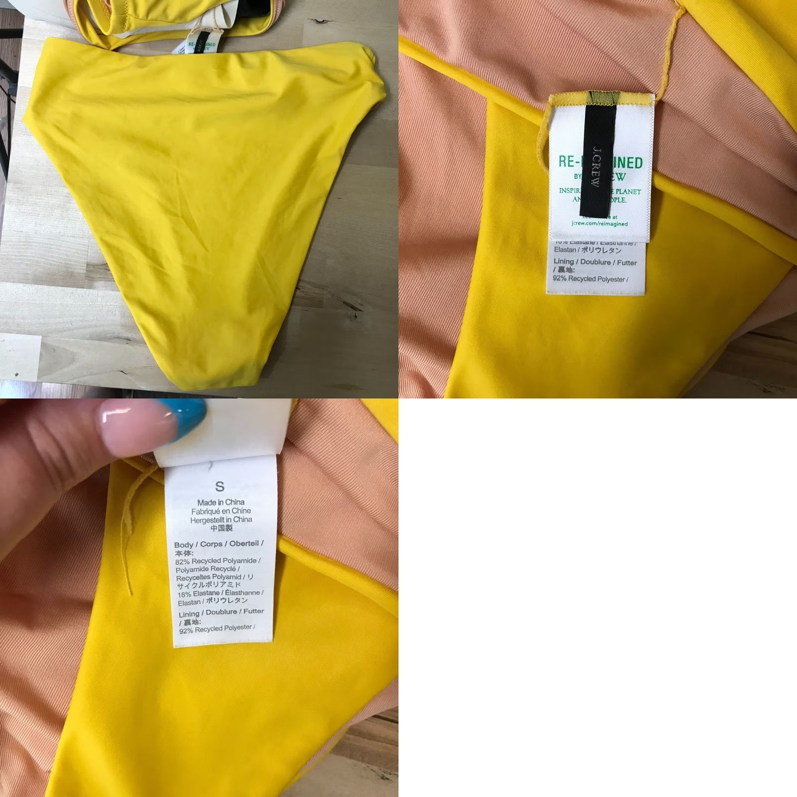 J.Crew J.CREW Women's Medium 2 Piece Bikini Swim Suit Yellow M - One Piece? Size M / US 6-8 / IT 42-44 - 8 Thumbnail