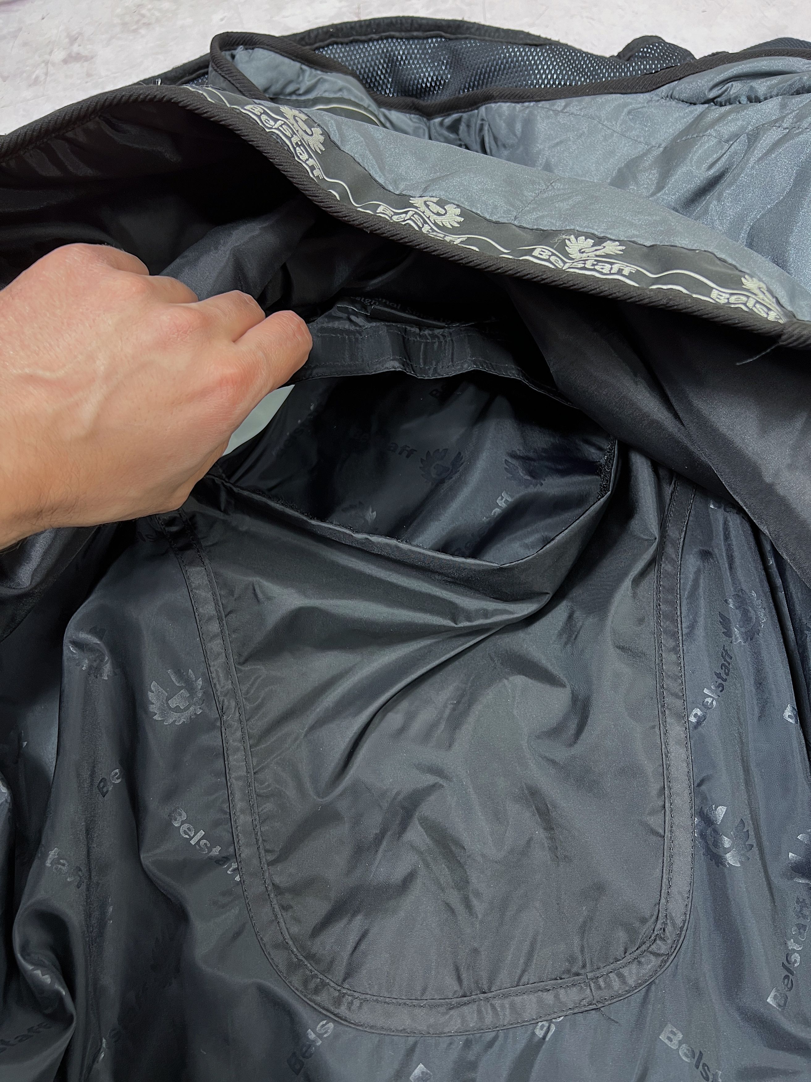 Belstaff × Vintage Belstaff Moto Jacket Warm Linen Elbow & Shoulder Protec Size US L / EU 52-54 / 3 - 11 Thumbnail