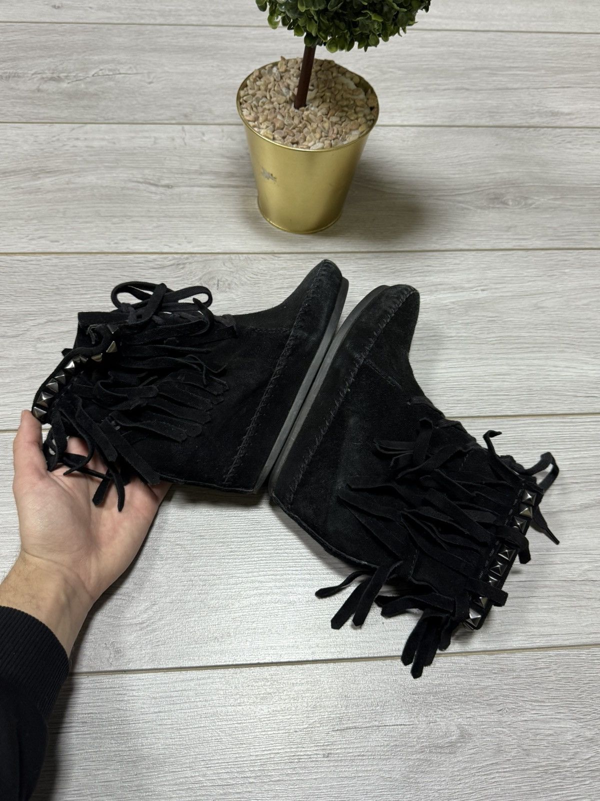 ASH ASH leather fringed high sneakers boots vintage shoes Size US 7 / IT 37 - 7 Thumbnail