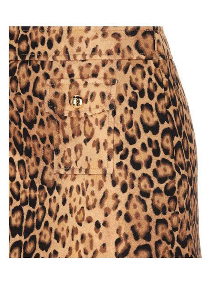 Celine o1y0725 Leopard-print Mini Skirt in Multicolor Size 27" / US 4 / IT 40 - 3 Thumbnail