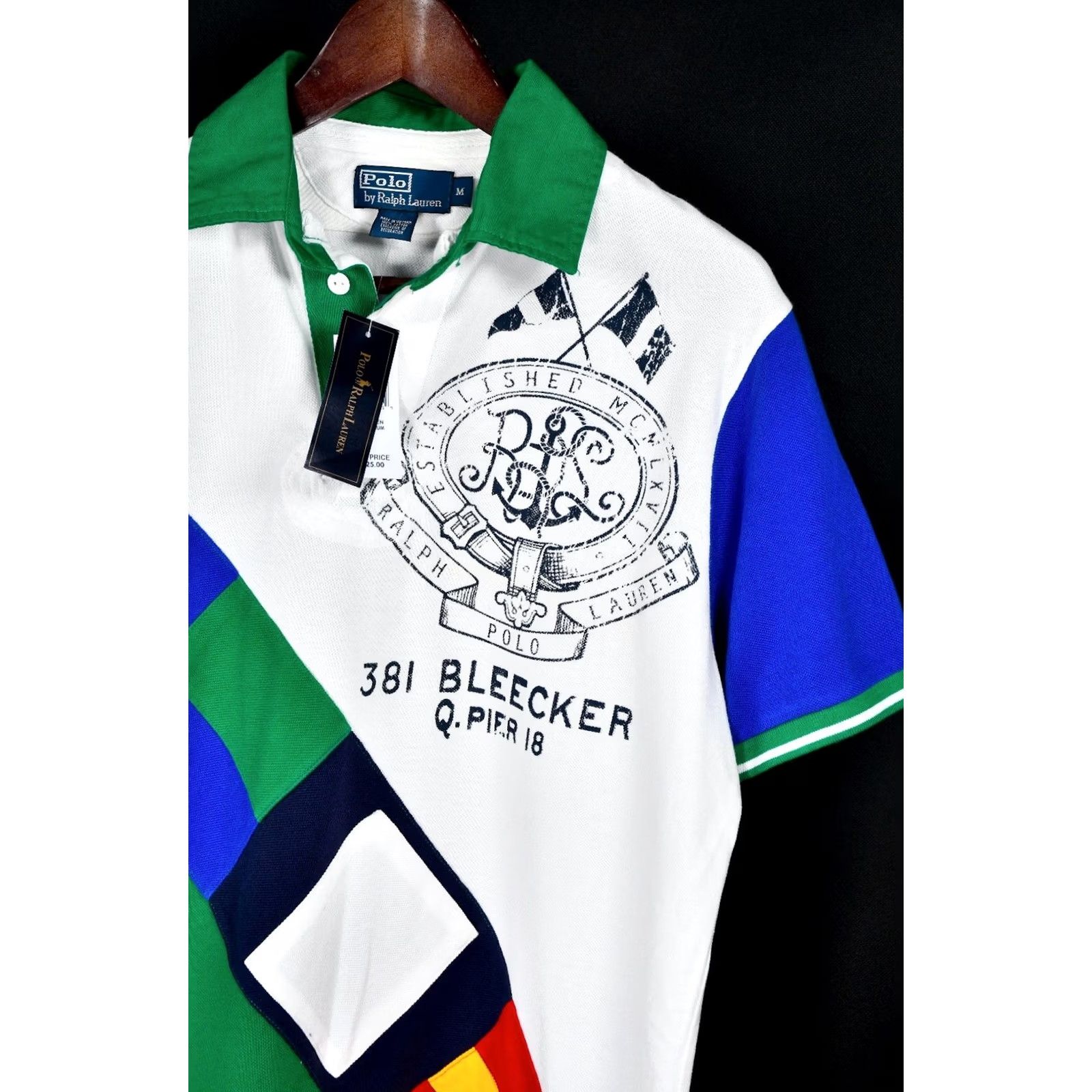 Polo Ralph Lauren Polo Ralph Lauren Shirt Mens M Chest 57cm 22.44in Back Length 78cm 30.71in Multicolor Cotton Short Sleeve Polo Shirt Size US M / EU 48-50 / 2 - 2 Thumbnail