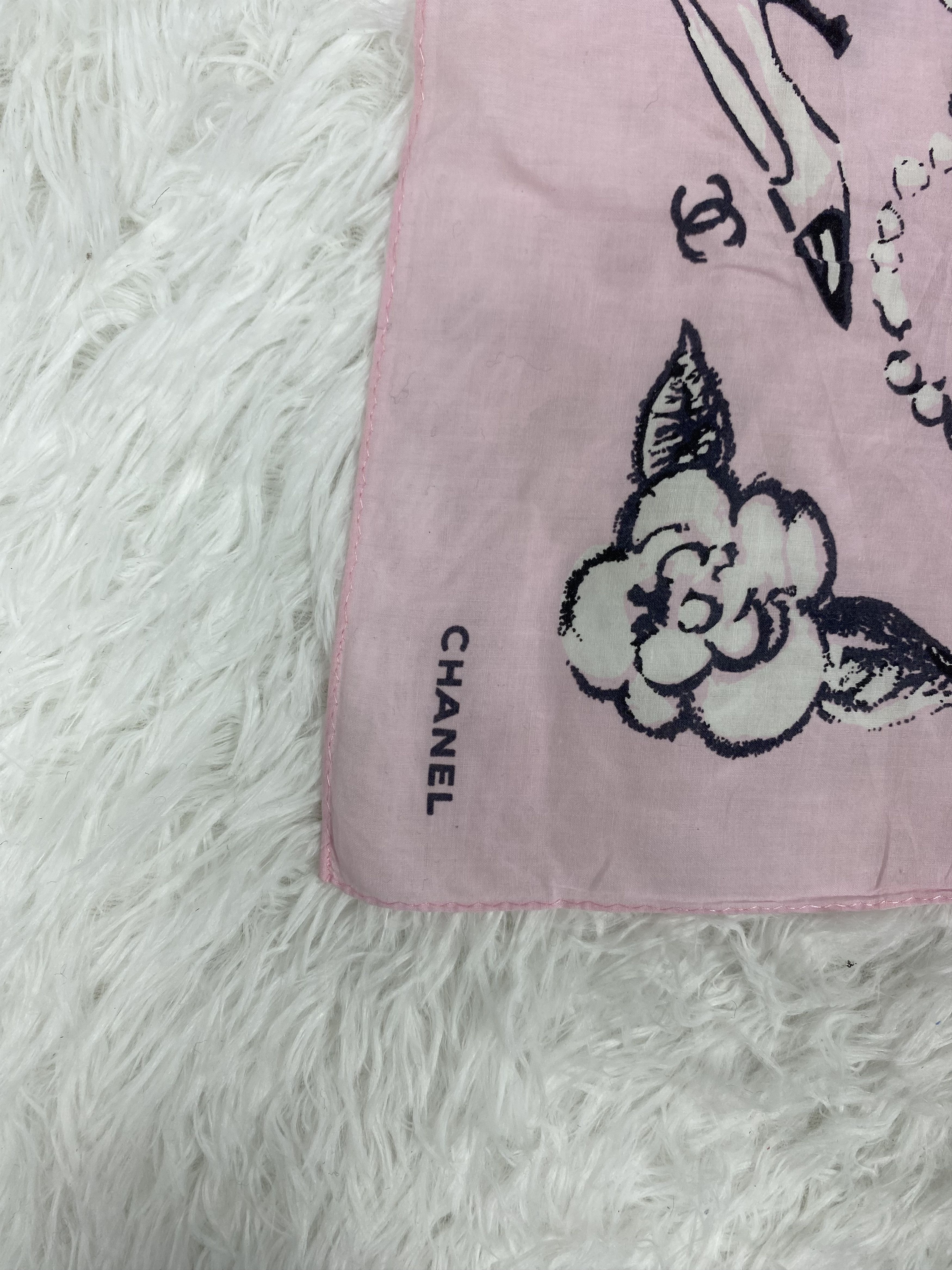 Vintage Vintage Chanel Handkerchief Neckerchief PH0051 Size ONE SIZE - 4 Thumbnail
