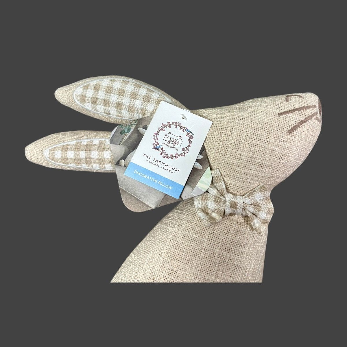 Other The Farmhouse By Ashwell Mr. Bunny Canvas Pillow 16”x9” Size ONE SIZE - 5 Thumbnail