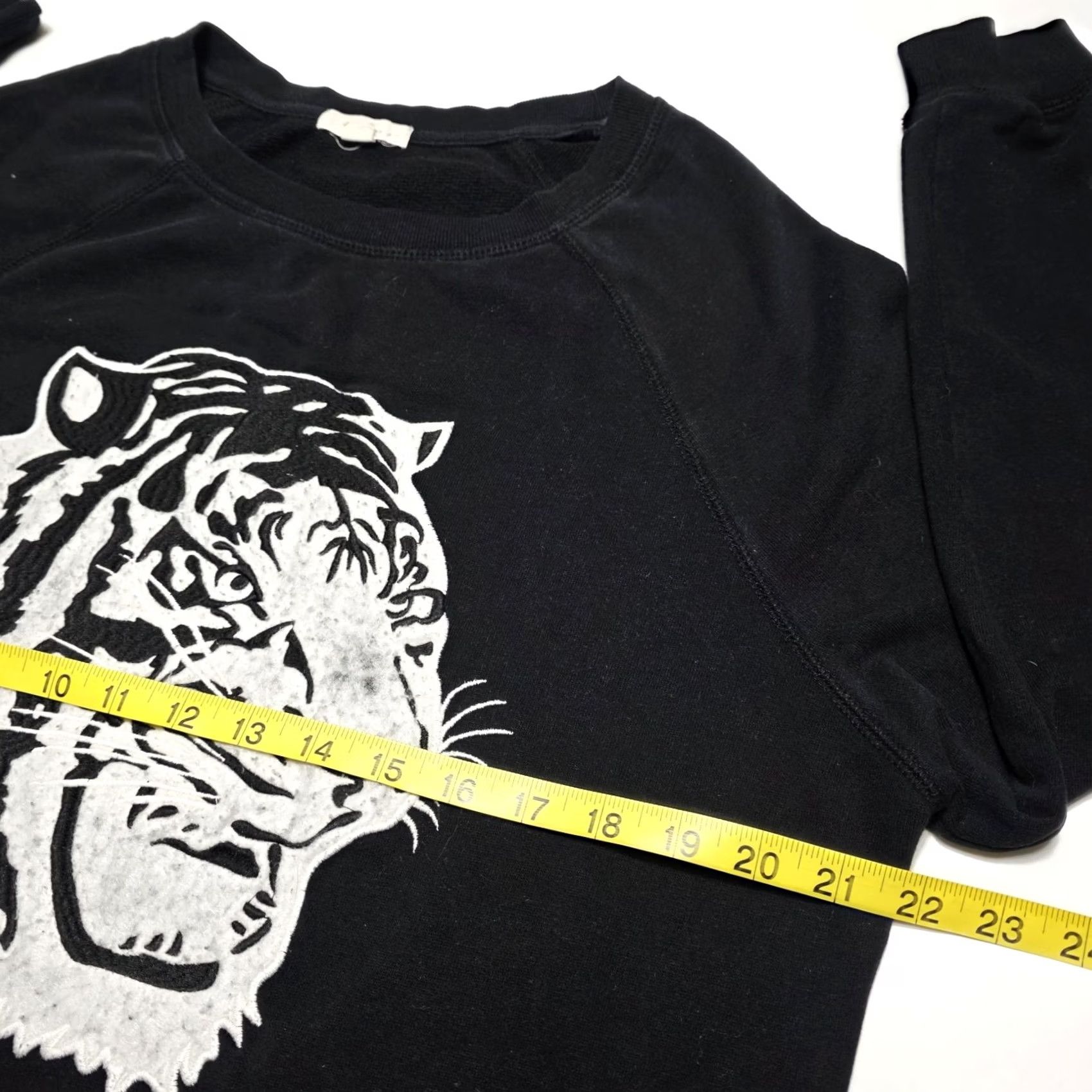 Garage Garage Women's Sweatshirt Pullover Tiger Design Size L Black Crew Neck Long Sleeve Activewear Women Mens? Size L / US 10 / IT 46 - 4 Thumbnail