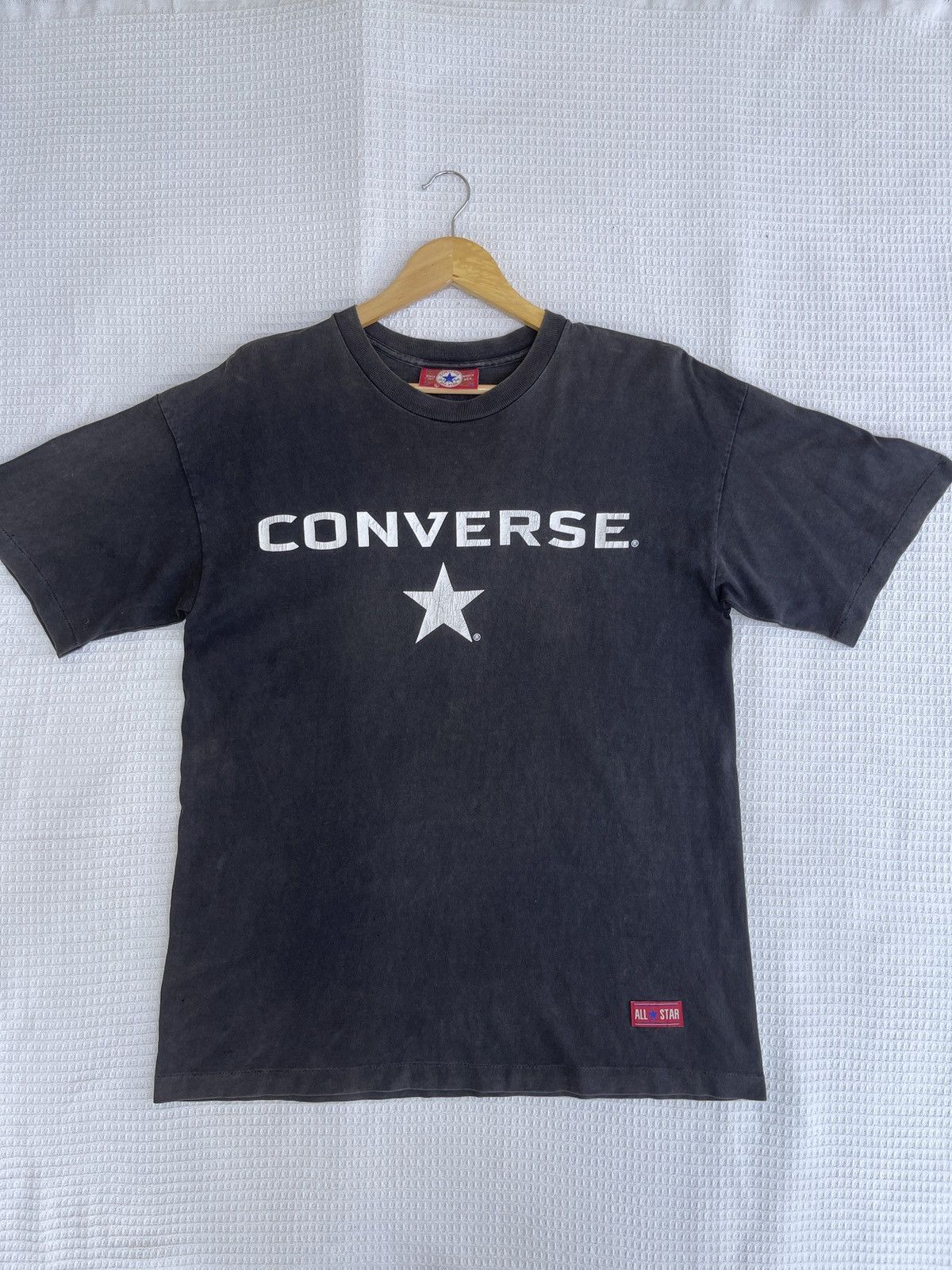 Converse × Vintage Last Drop🔥Rare🔥Sun Faded Vintage 90s CONVERSE T-Shirt Size US L / EU 52-54 / 3 - 10 Thumbnail