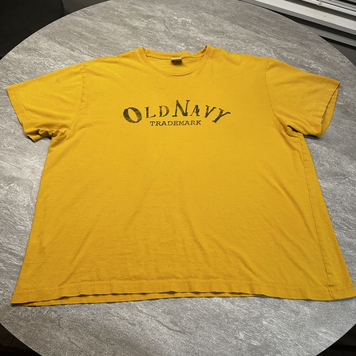 Old Navy × Vintage Vintage Y2K Old Navy Spellout T-shirt Distressed Faded Boxy Size US XXL / EU 58 / 5 - 1 Thumbnail