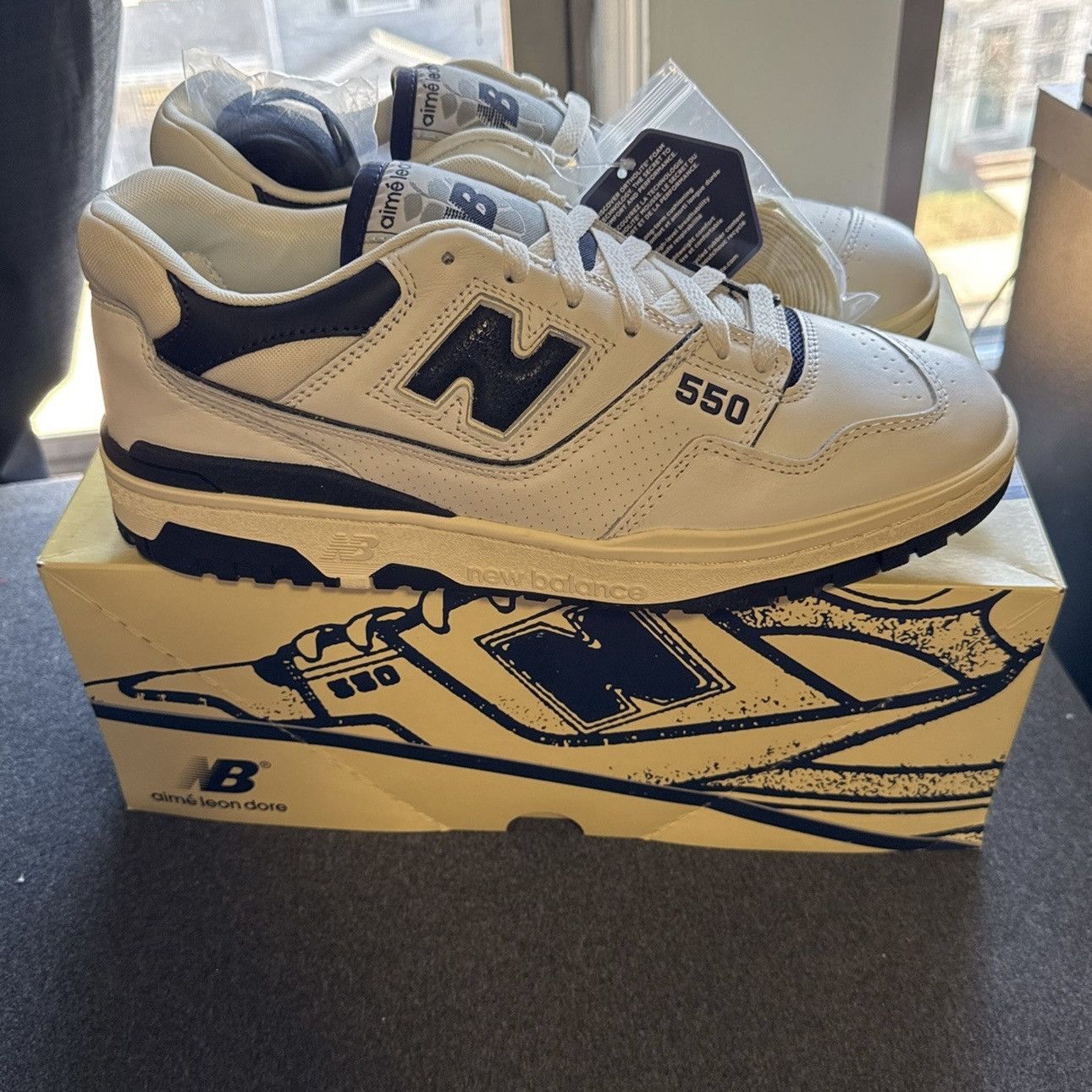 Aime Leon Dore × New Balance New balance 550 Aime León Doré Navy Size US 10 / EU 43 - 2 Thumbnail