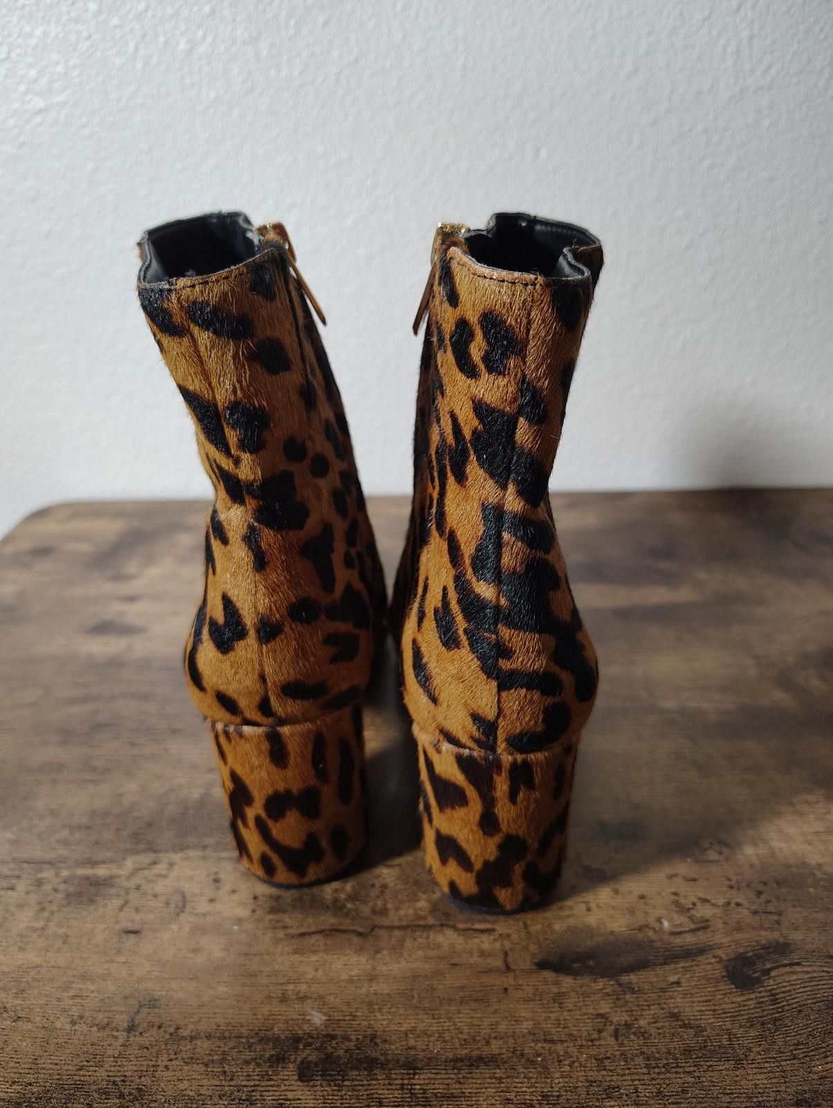 Sam Edelman Sam Edelman Cowhide animal print cheetah leopard brown boots Size US 8 / IT 38 - 3 Thumbnail