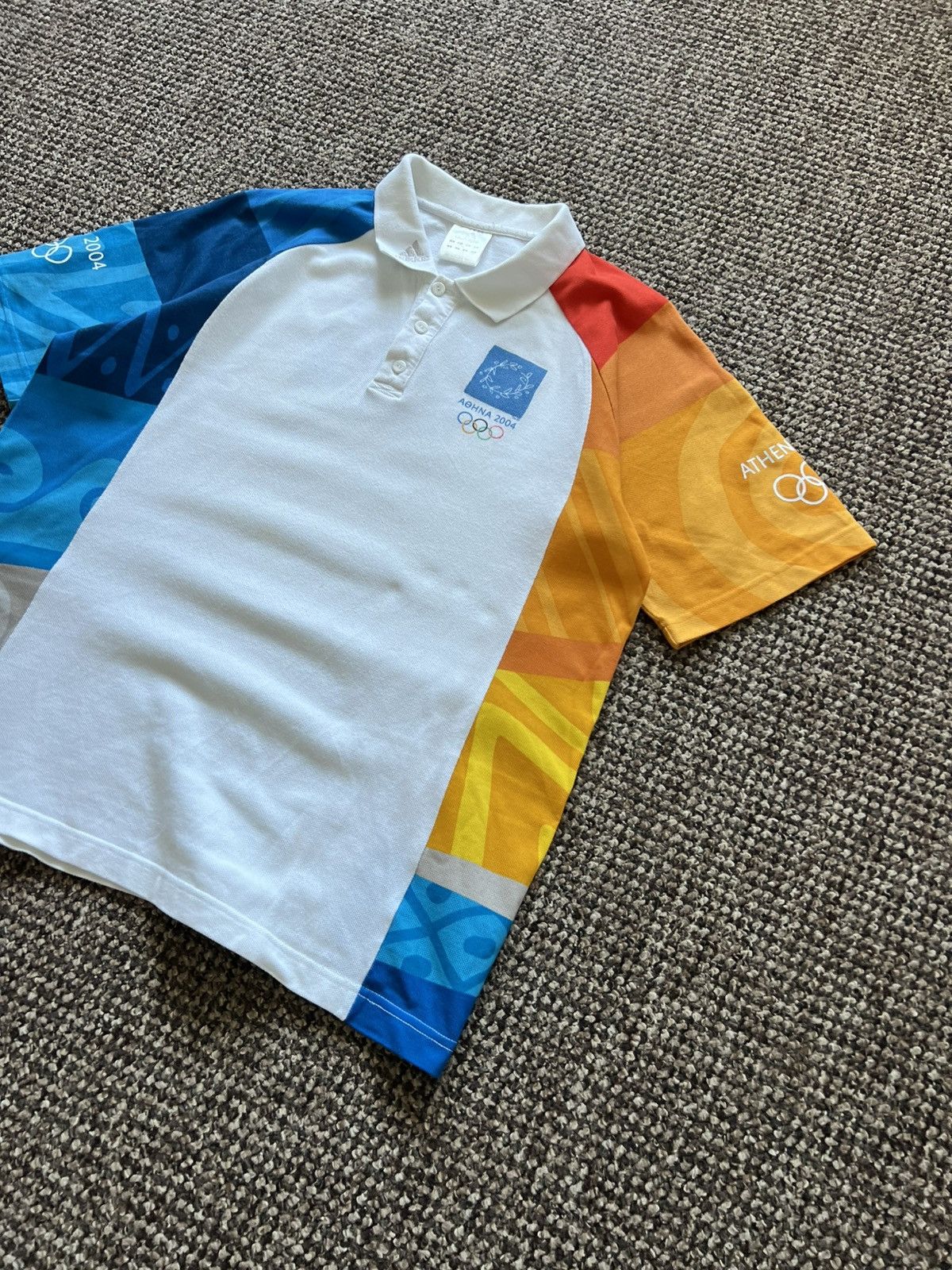 Vintage ADIDAS Olimpic Games ATHENS 2004 T-Shirt Vintage Size US M / EU 48-50 / 2 - 3 Thumbnail