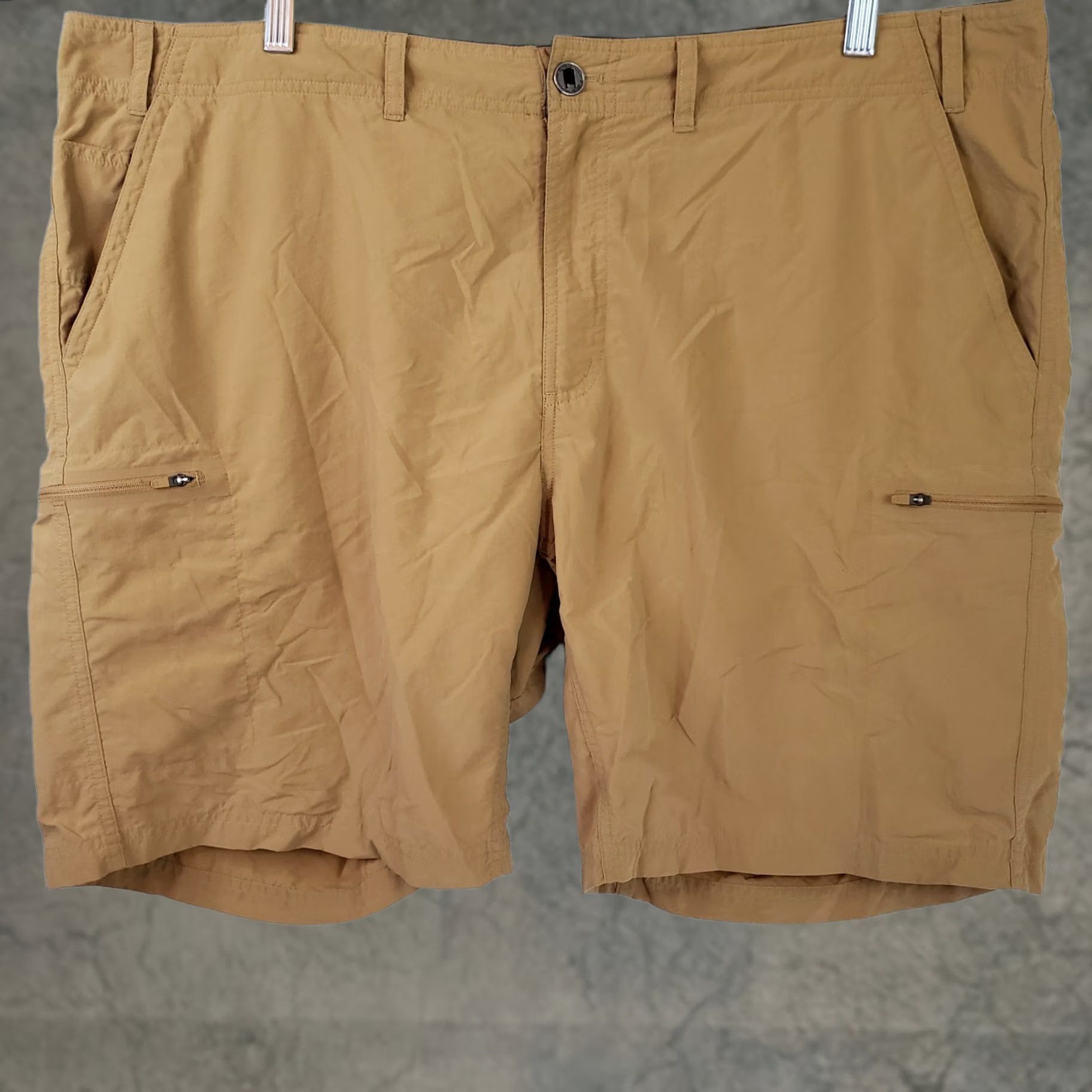 ExOfficio ExOfficio Shorts Mens 42x9 Camel Cargo Pocket Outdoor Camp Hike Nylon Cotton? Size US 42 / EU 58 - 1 Thumbnail
