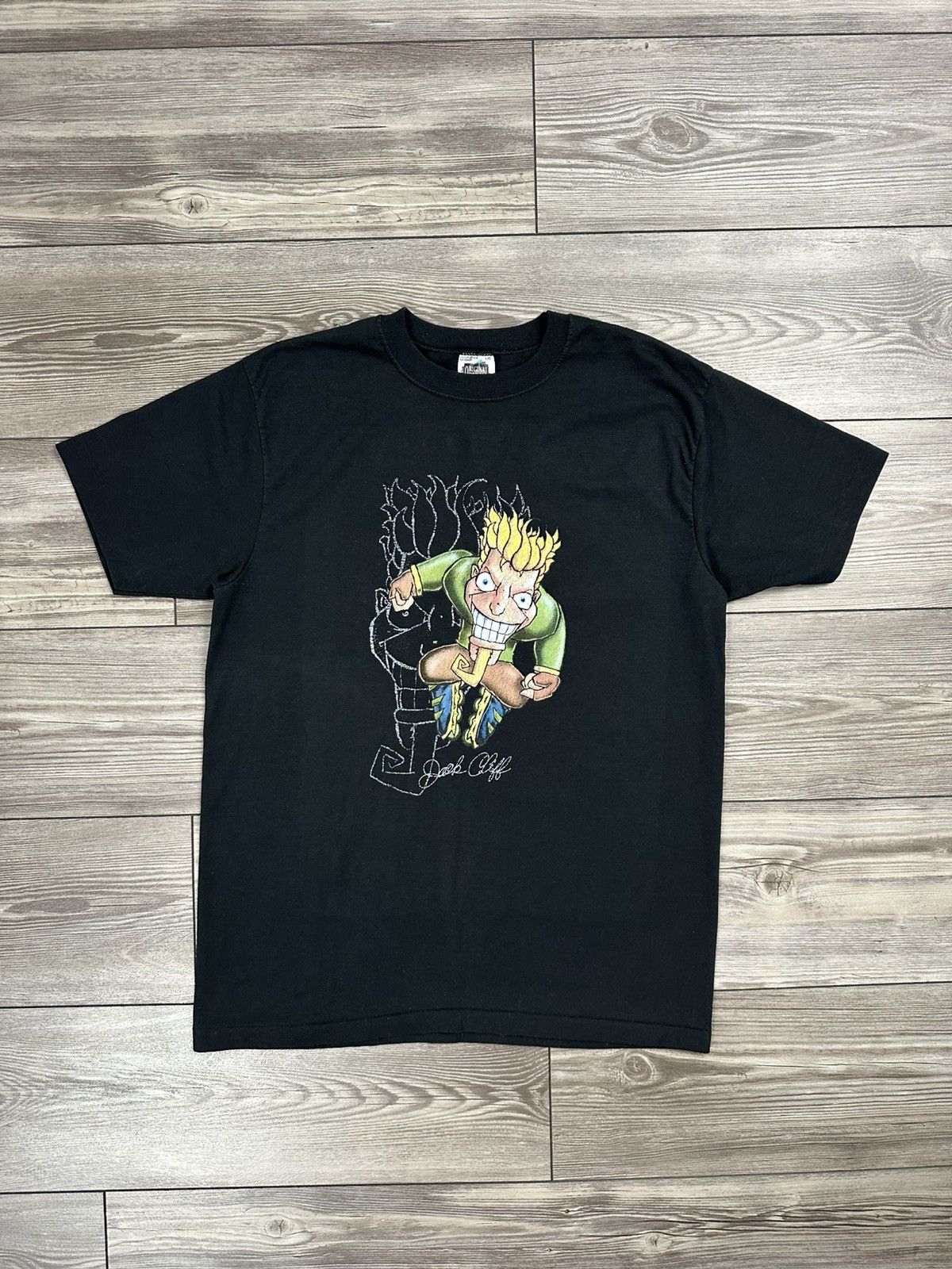 Vintage Vintage 90’s Rollerblade Dude Graphic T Shirt Size US L / EU 52-54 / 3 - 1 Thumbnail