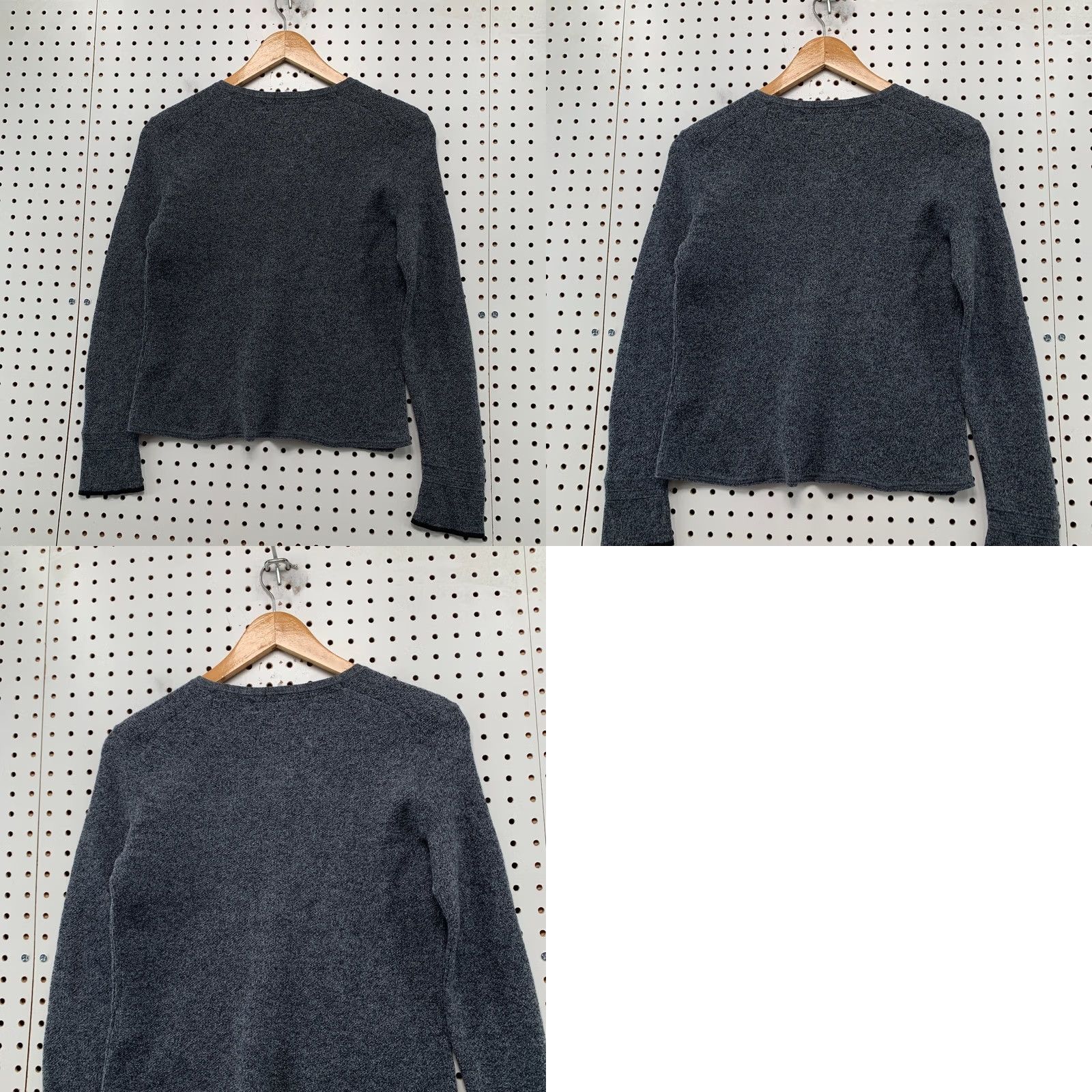 Rag & Bone Rag & bone Thermal Henley Top Womens L Gray Long Sleeve Casual Shirt Size L / US 10 / IT 46 - 9 Thumbnail