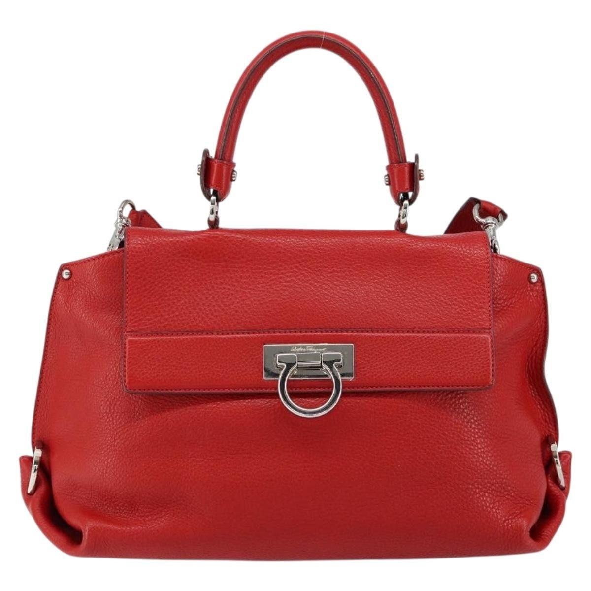 Salvatore Ferragamo Salvatore Ferragamo Sofia Satchel Grainy Leather Size ONE SIZE - 1 Thumbnail