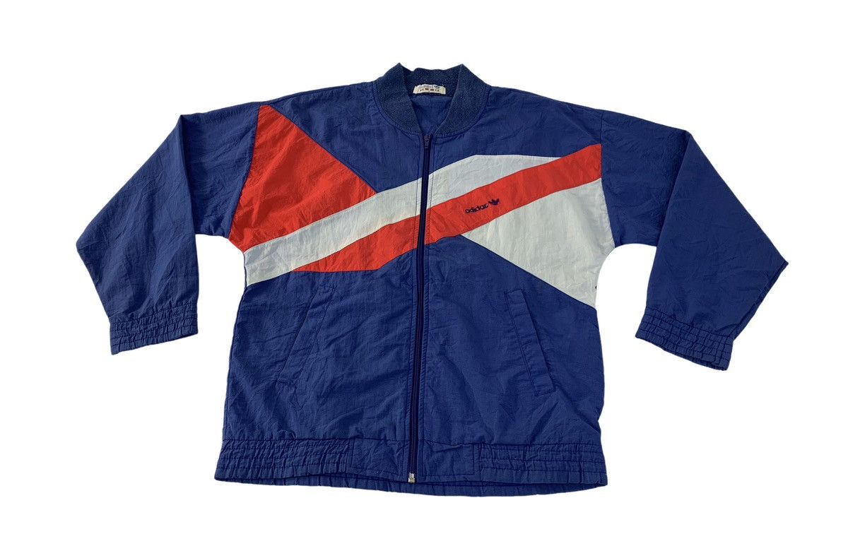 Adidas 90s Adidas Full Zip Track Jacket Windbreaker Colour Block Size US S / EU 44-46 / 1 - 1 Thumbnail