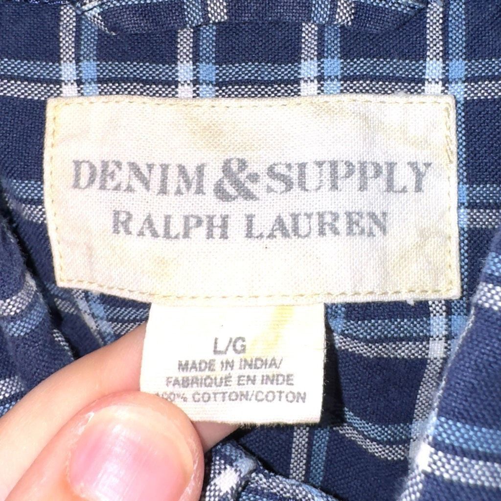Polo Ralph Lauren Polo Ralph Lauren Navy Blue S/S Oxford Button Down Shirt L Size US L / EU 52-54 / 3 - 2 Thumbnail
