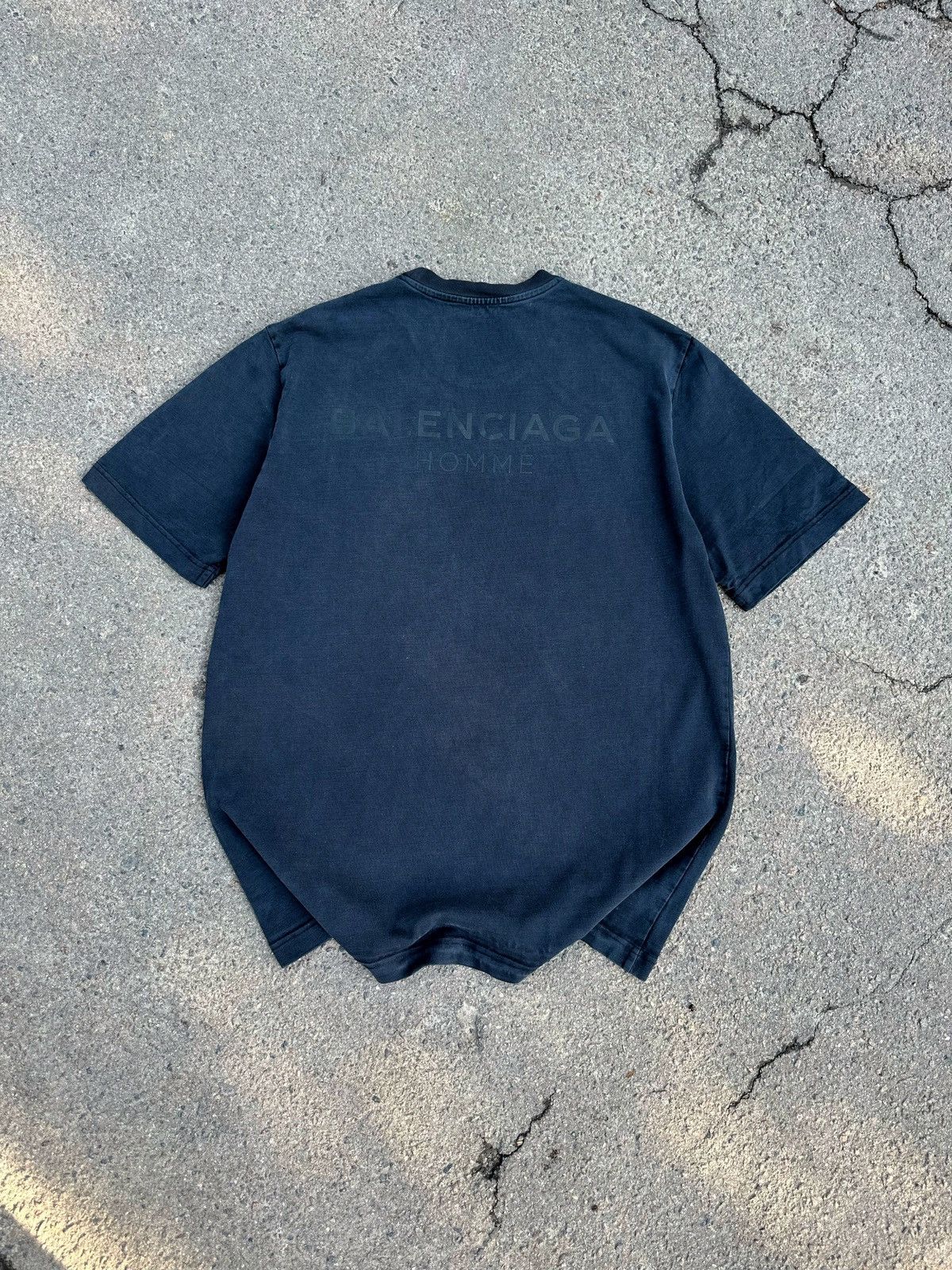 Balenciaga Balenciaga Faded Black Dry Fleece Uniform Merch T