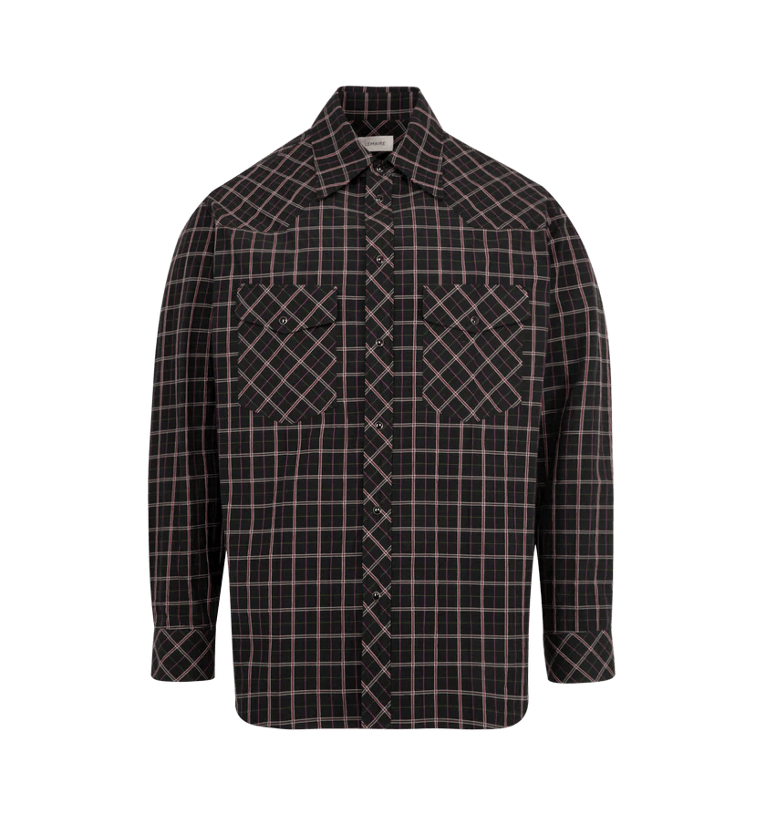 o1h1sh11225 Western Check Shirt in Black/Multicolor