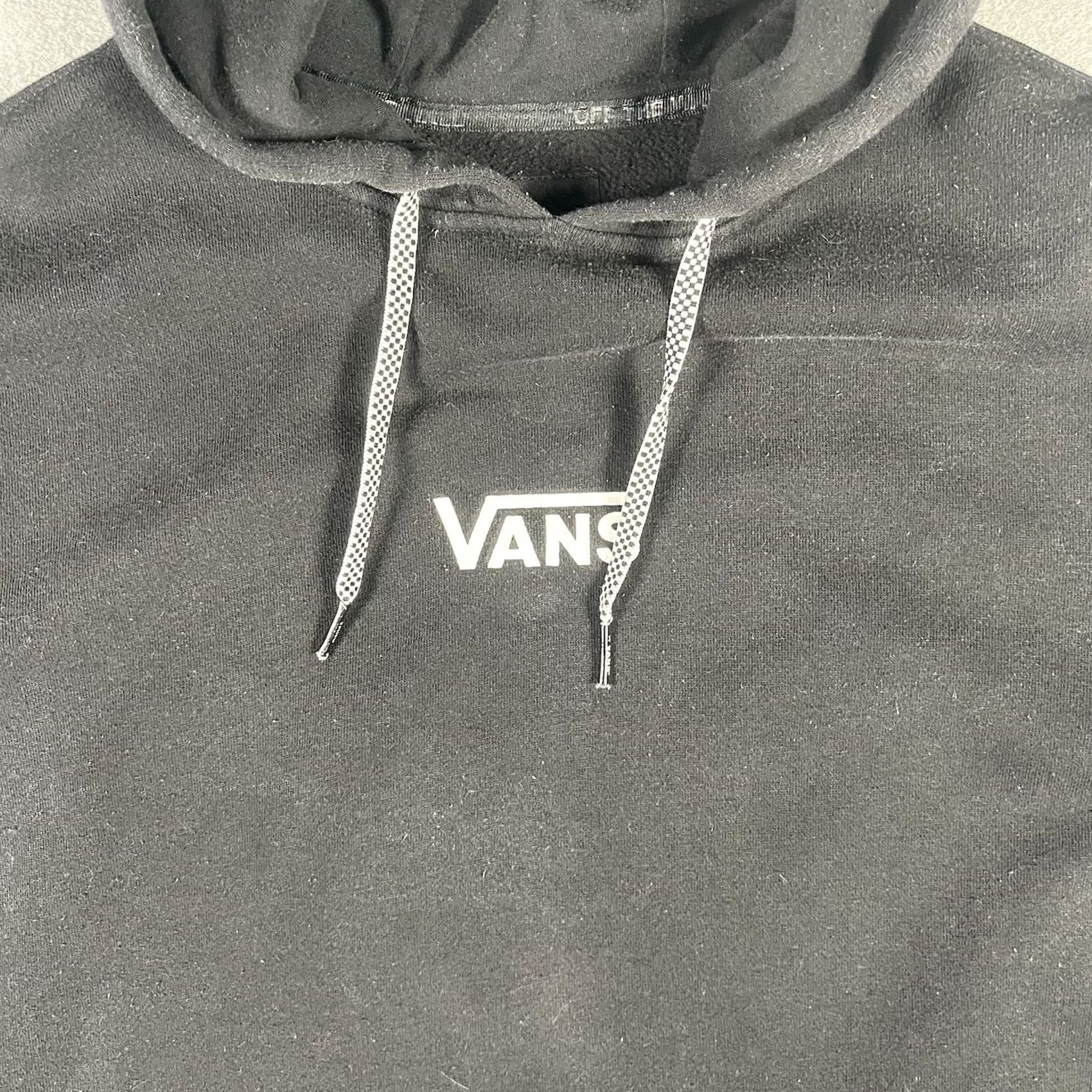 Vans VANS Off The Wall Pullover Hoodie Sweatshirt Black Checkered Logo Size Medium Unisex Adults Hoodie Size US M / EU 48-50 / 2 - 5 Thumbnail