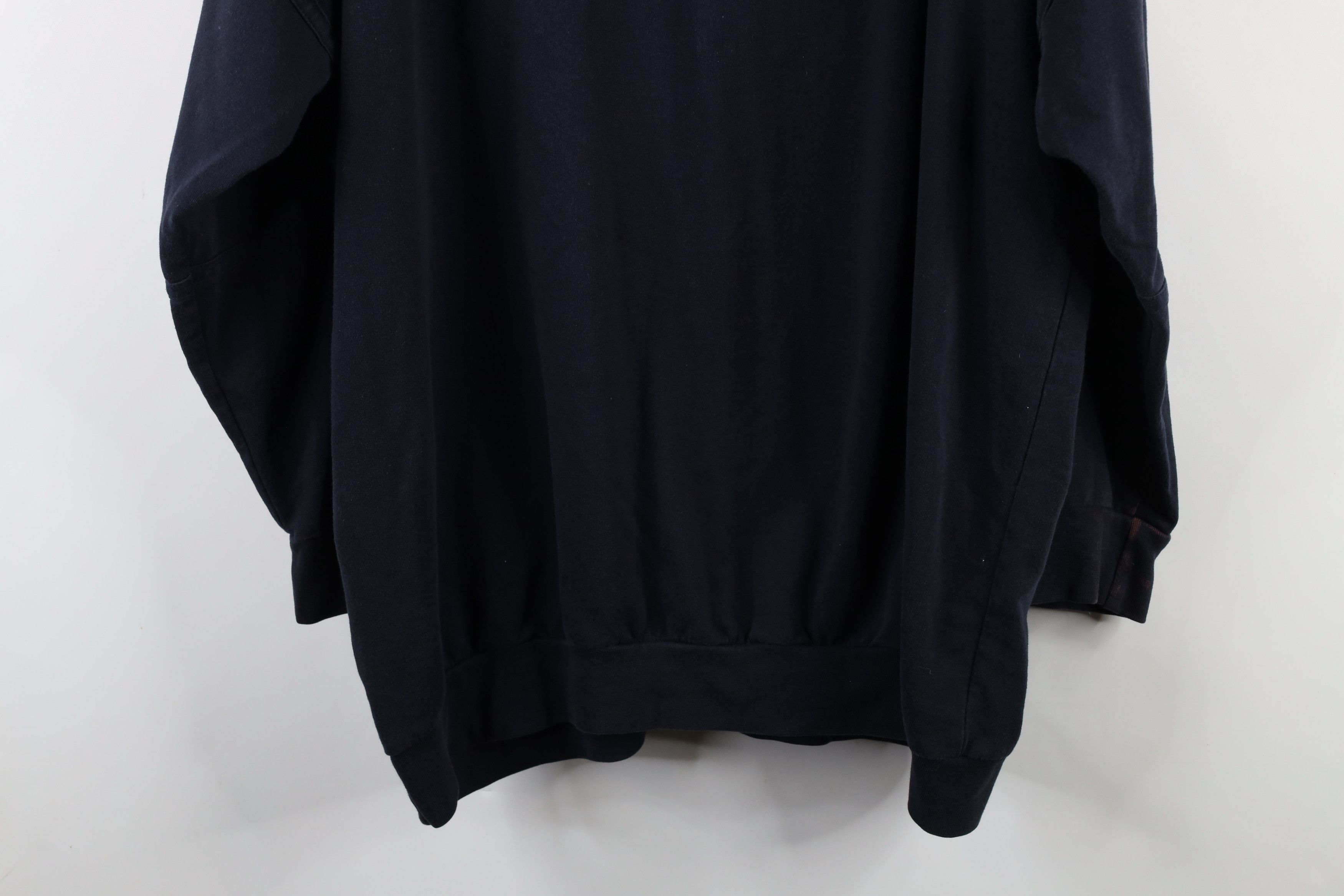 Vintage Vintage 90s Streetwear Pullover Polo Shirt Navy Blue Size US XXL / EU 58 / 5 - 12 Thumbnail