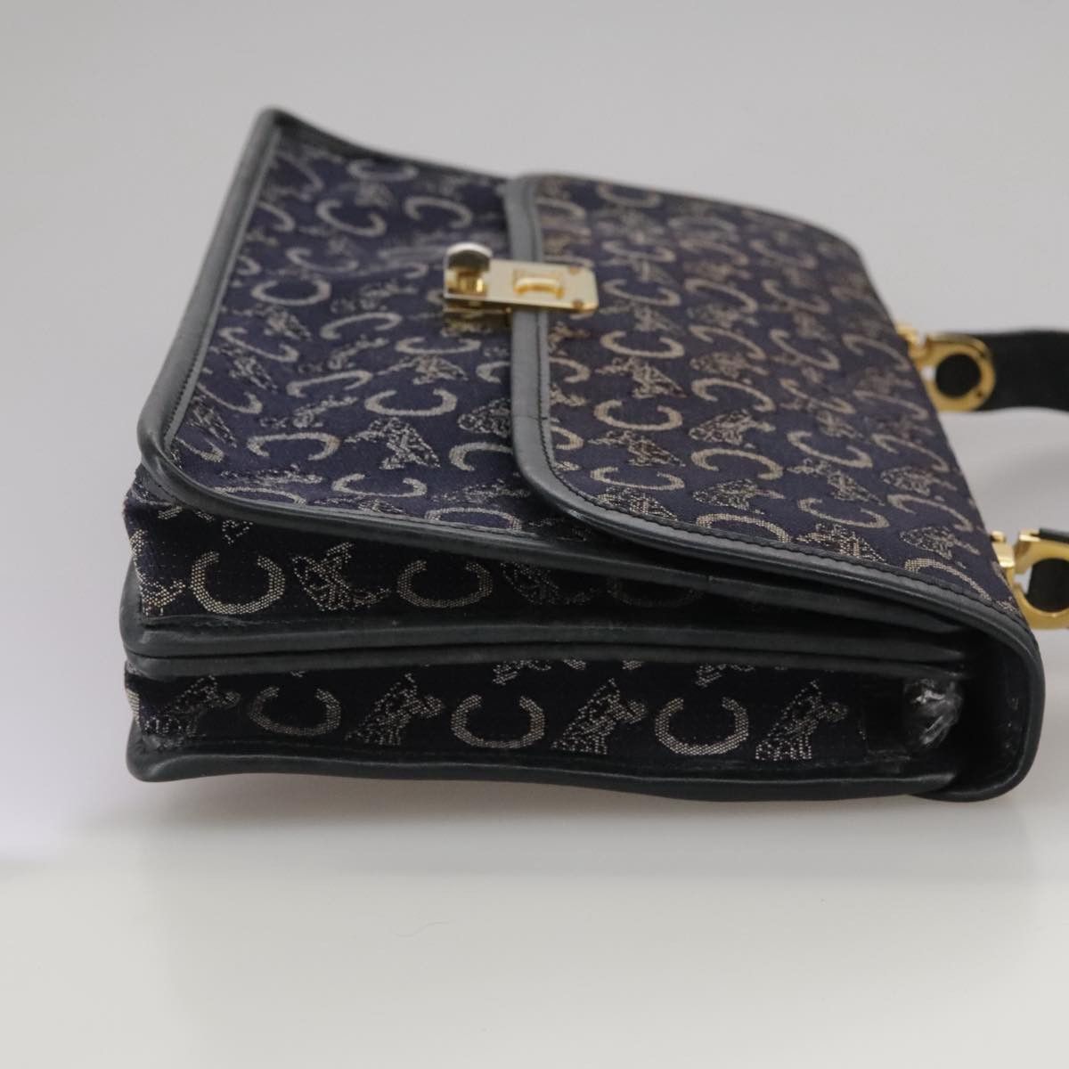 Celine CELINE C Sulky Hand Bag Canvas Navy Size ONE SIZE - 4 Thumbnail