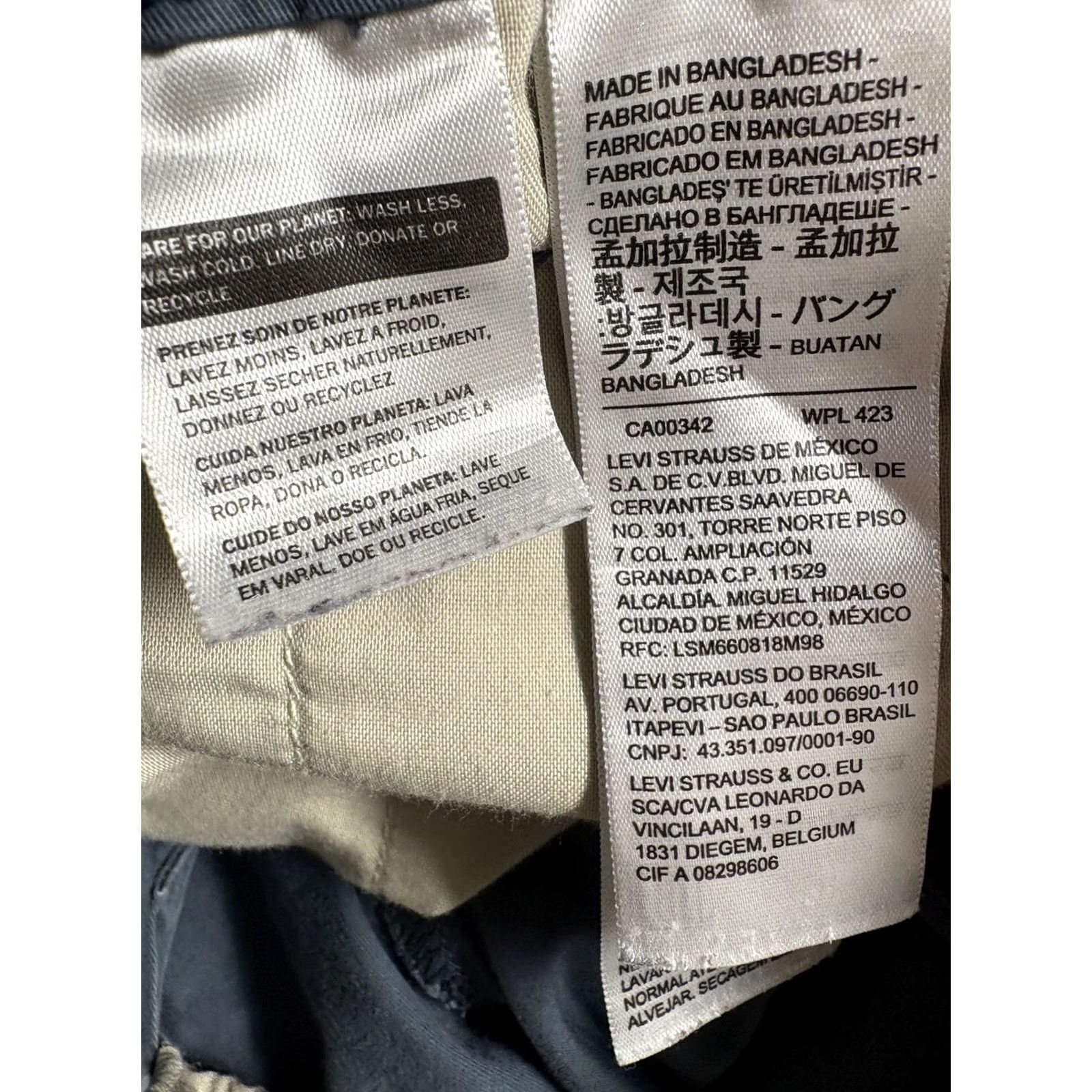 Levi's Levi’s XX Chino EZ Shorts Mens 32 Blue Chino Flat Front Pockets Regular Front Slash Pocket Size US 31 - 7 Thumbnail