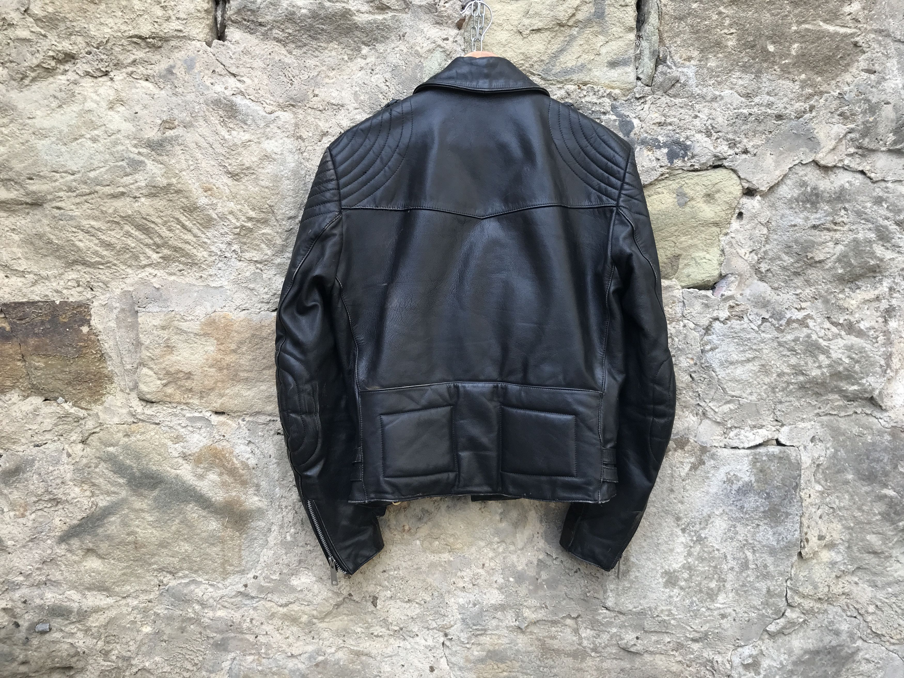 Vintage Rare Vintage 80s German Motorcycle Leather Biker Jacket Size US M / EU 48-50 / 2 - 15 Thumbnail