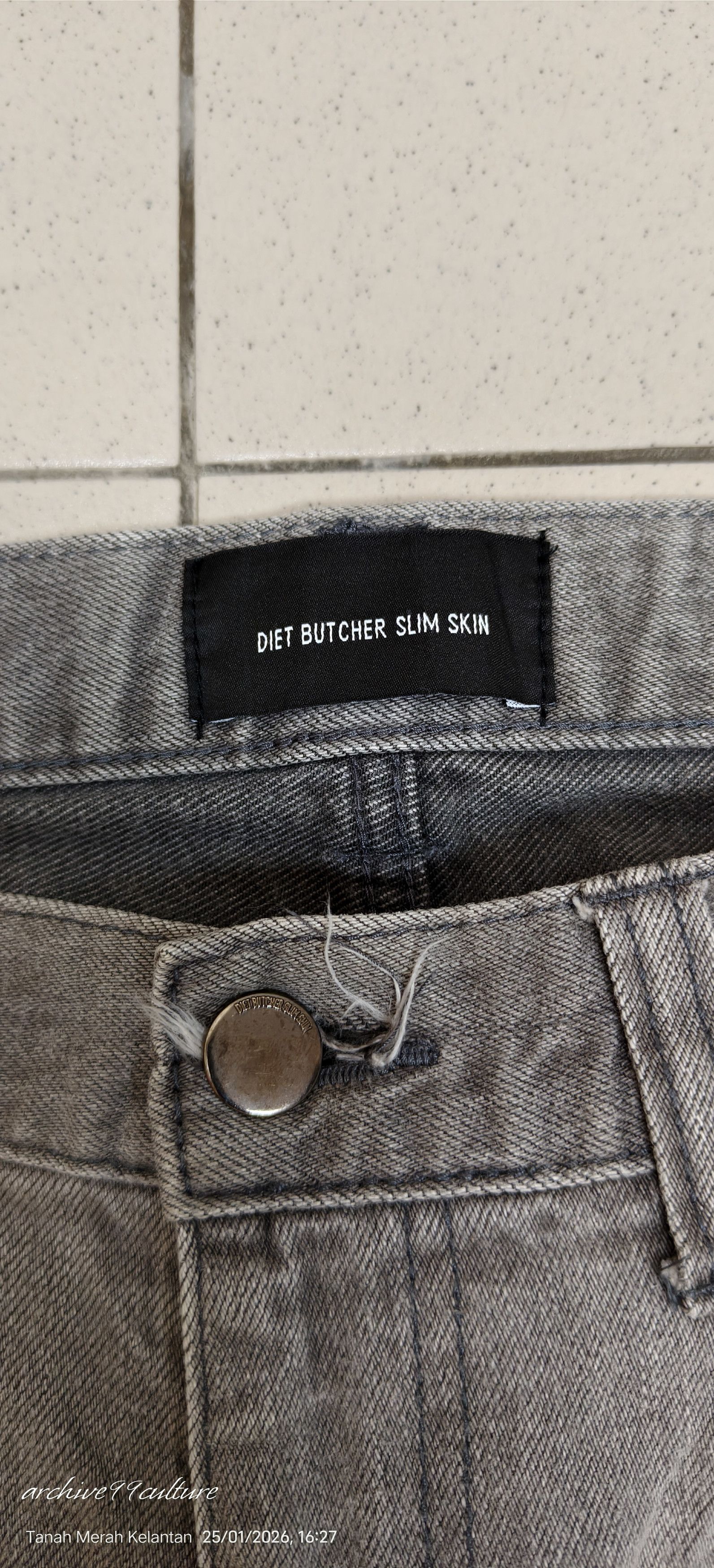 Diet Butcher Slim Skin AW2013 DIET BUTCHER SLIM SKIN Classic Grey Skinny Jeans Size US 32 / EU 48 - 3 Thumbnail