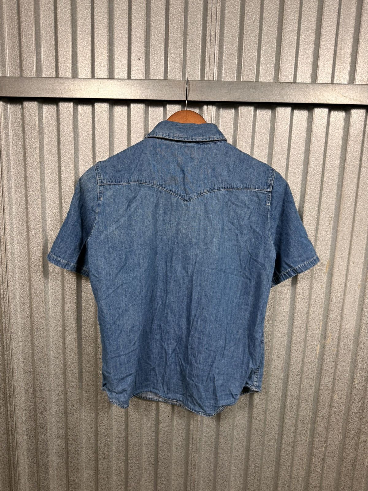 Levi's Vintage Clothing Vintage Levis Western Denim Pearl Snap Button Up Shirt Size US M / EU 48-50 / 2 - 11 Thumbnail