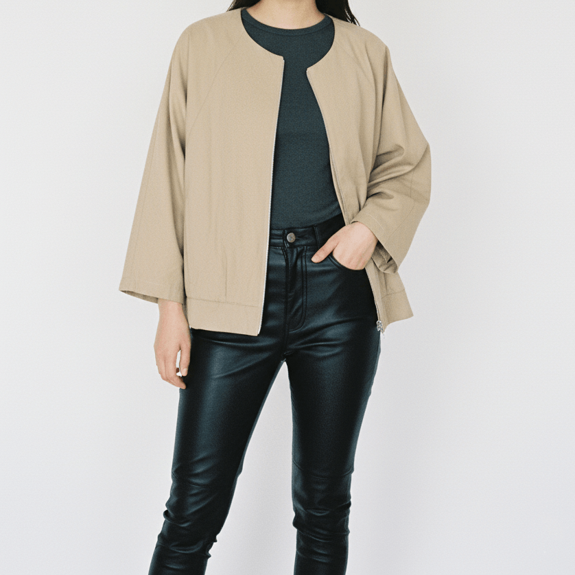Other Vintage Stunning Lure Wide Light Zipper Jacket Size M / US 6-8 / IT 42-44 - 1 Thumbnail