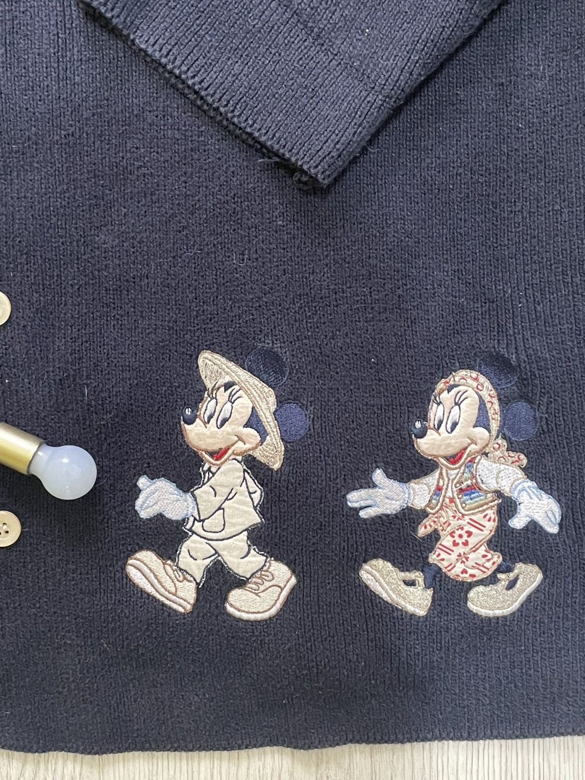 Mickey Mouse Donaldson Vintage Mickey and Minnie Mouse Cardigan Size L / US 10 / IT 46 - 3 Thumbnail