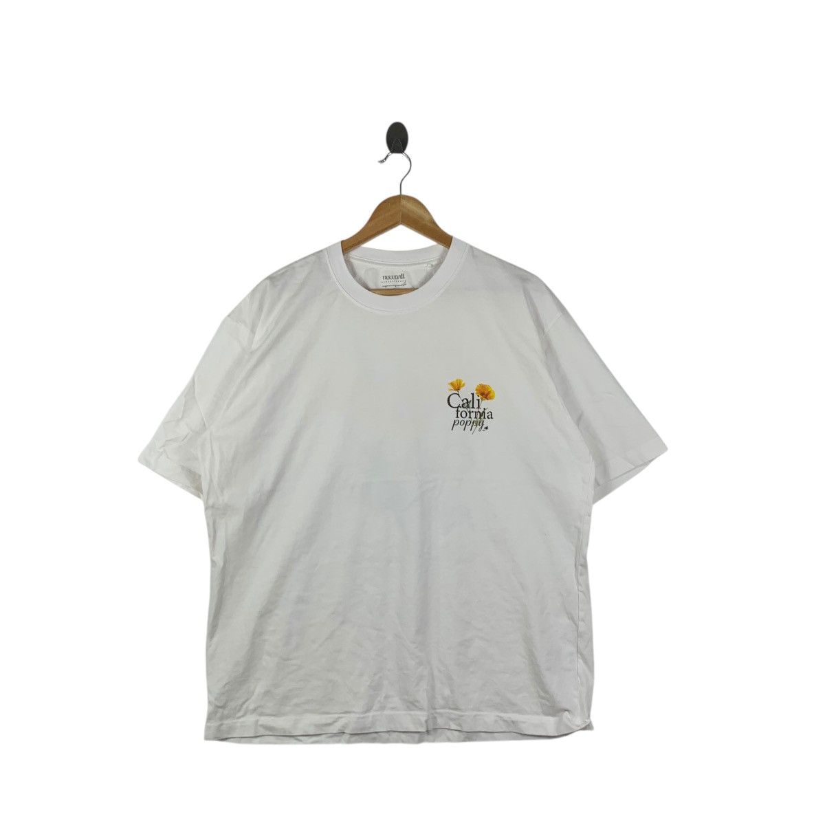GU GU x NOWART TEXTILE California Poppy Flower Boxy Tee Shirt Size XL / US 12-14 / IT 48-50 - 4 Thumbnail