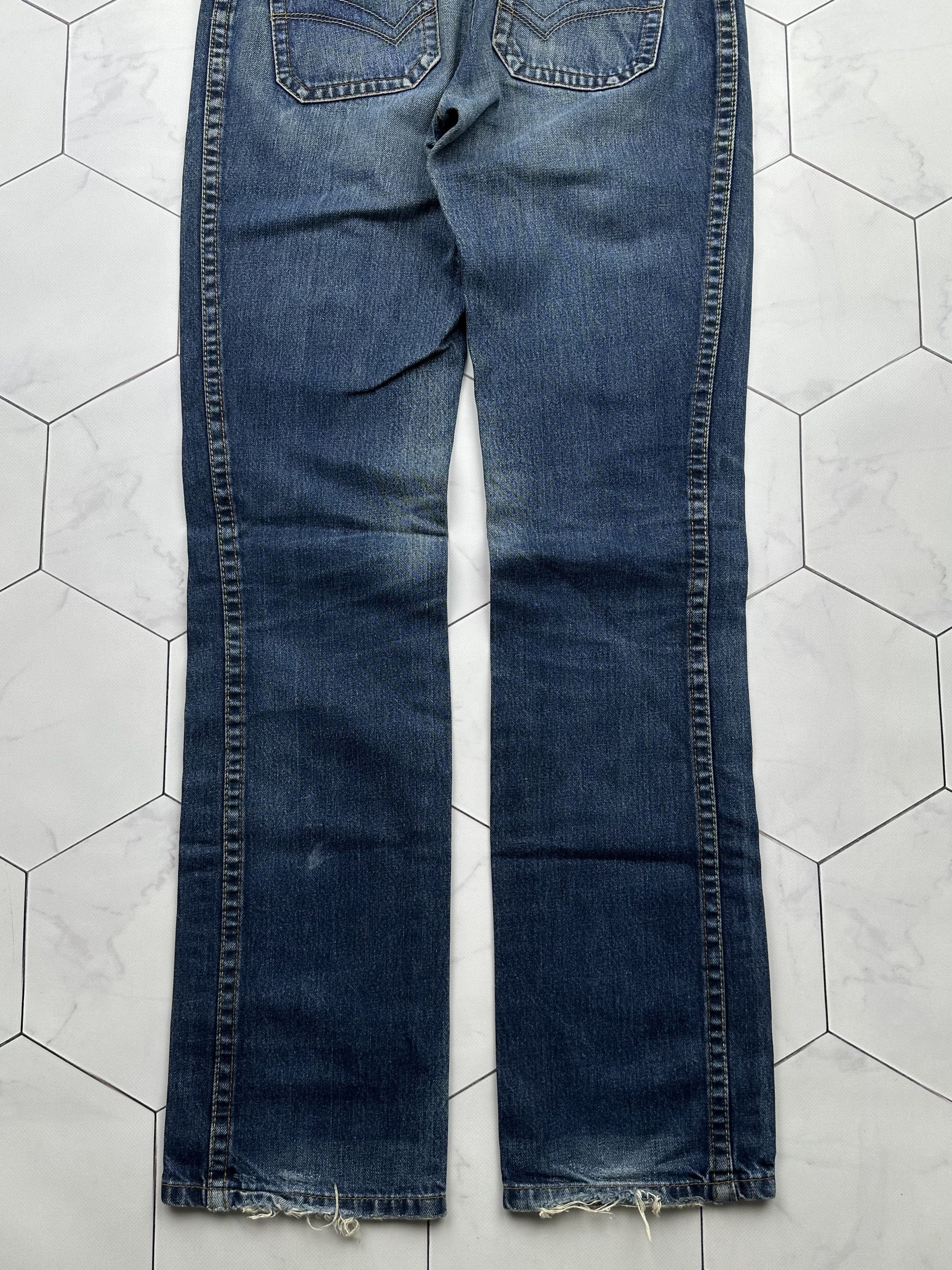 Vintage Vintage Amazing Bondage Zipped Jeans (B482)E2 Size 28" / US 6 / IT 42 - 6 Thumbnail