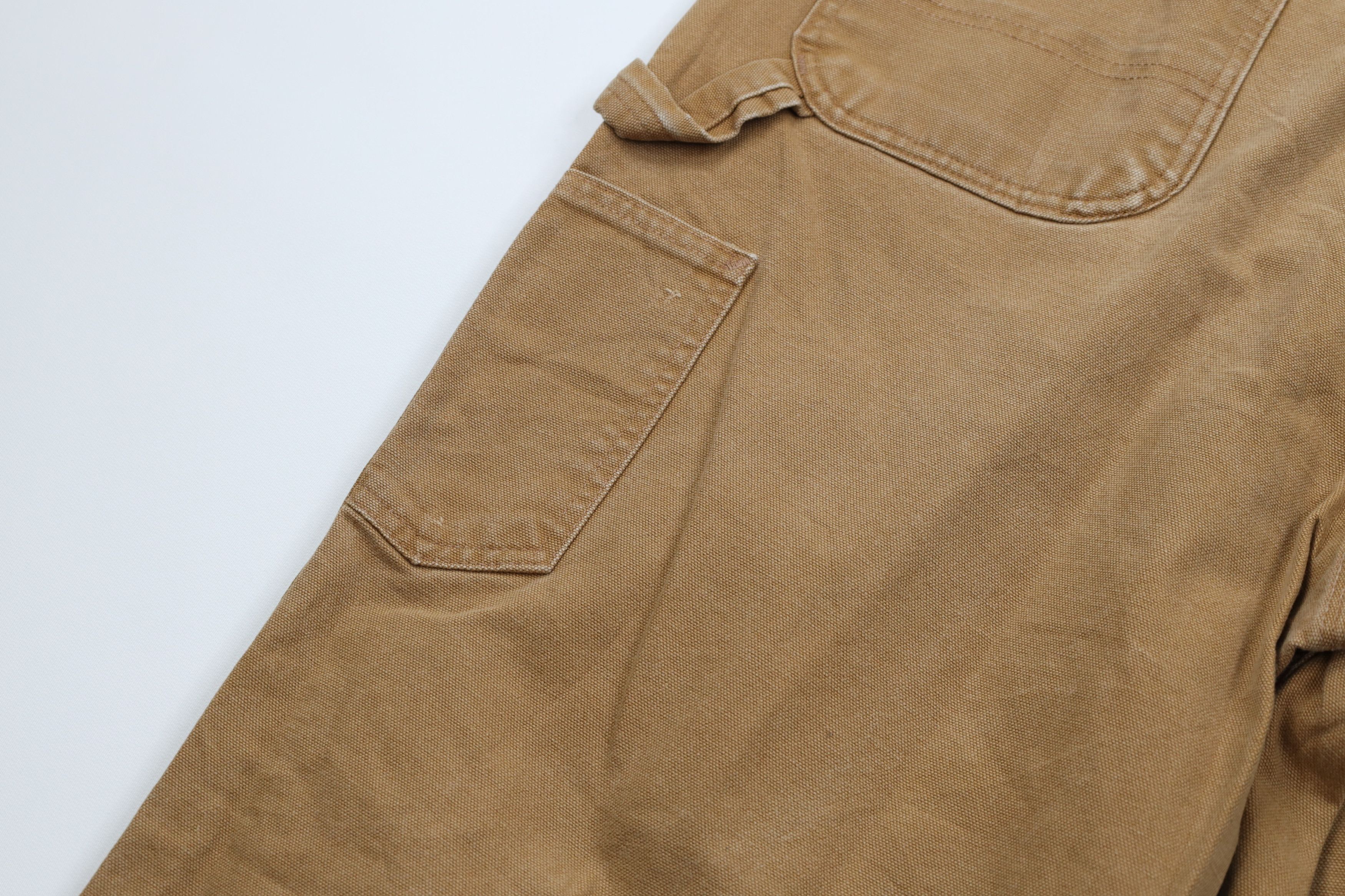Carhartt Vintage Y2K Carhartt Wide Leg Dungaree Pants Duck Brown Size US 38 / EU 54 - 14 Thumbnail