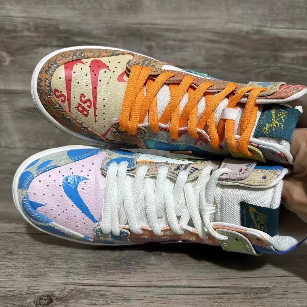 Nike Nike Dunk High SB Graffiti Colorful Panda Size US 10 / EU 43 - 5 Thumbnail