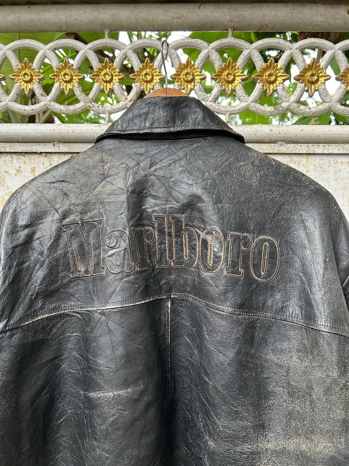 Leather Vintage Marlboro Lamb Leather Jacket Bomber Size US M / EU 48-50 / 2 - 2 Thumbnail