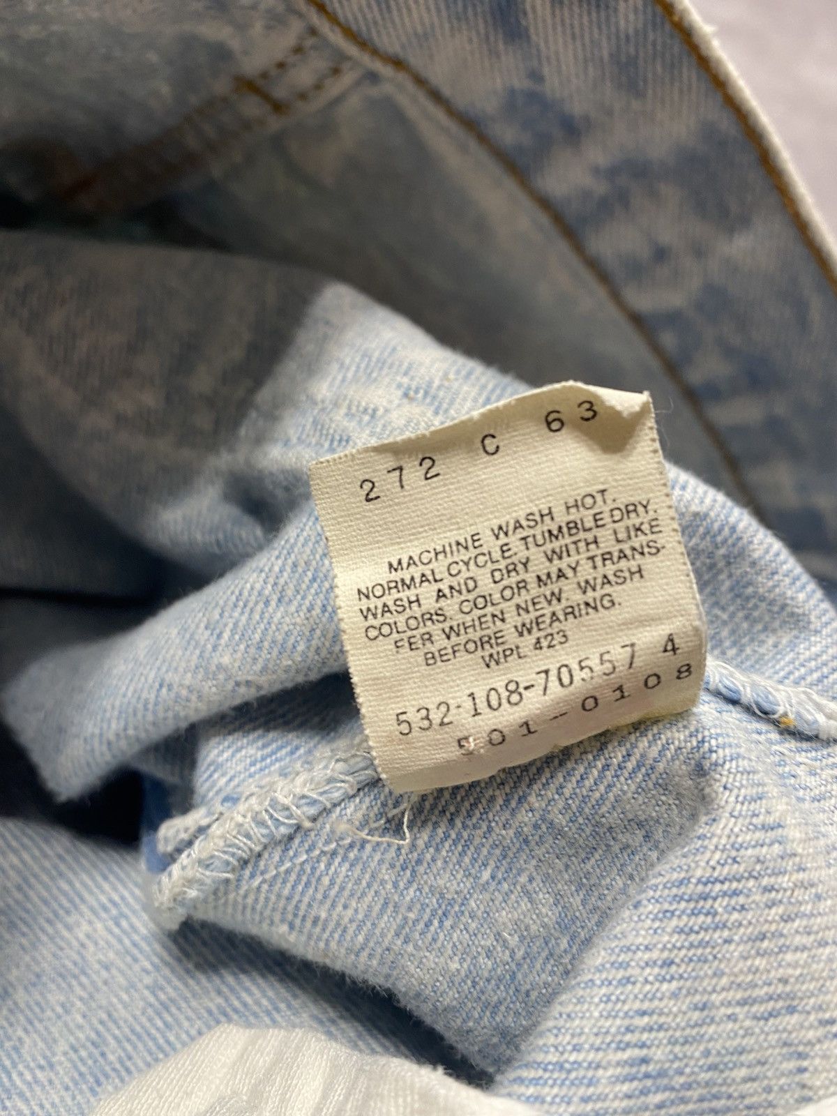Levi's 80’s Vintage Levi Strauss Light Faded Blue Jeans Size US 31 - 7 Thumbnail