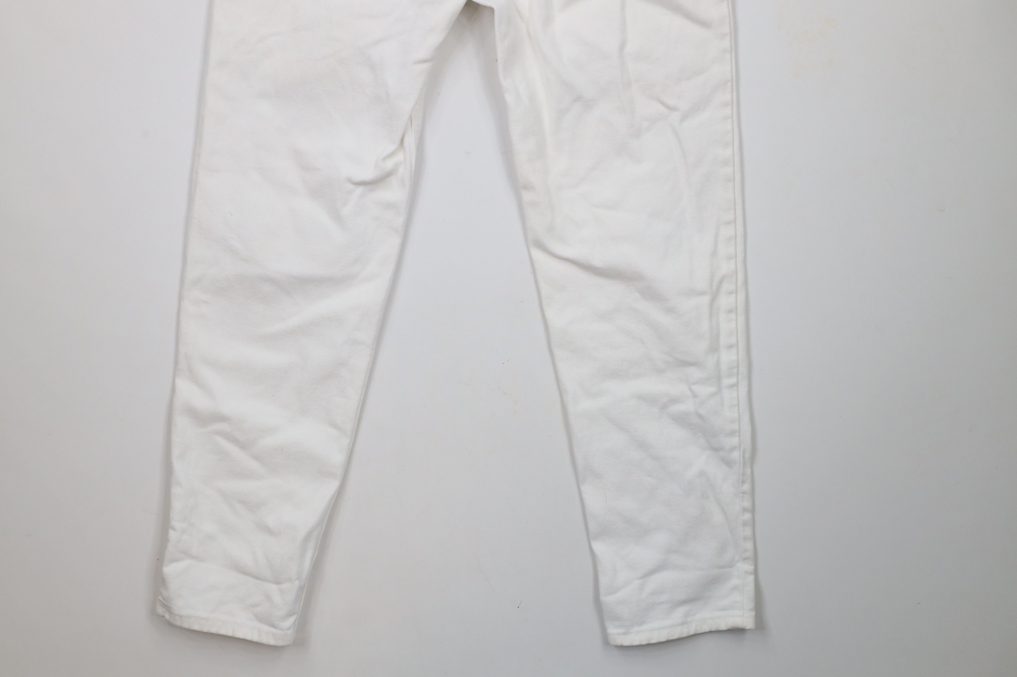 Levi's × Vintage Vintage 90s Levis 550 Fit Tapered Leg Denim Jeans White USA Size 28" / US 6 / IT 42 - 14 Thumbnail