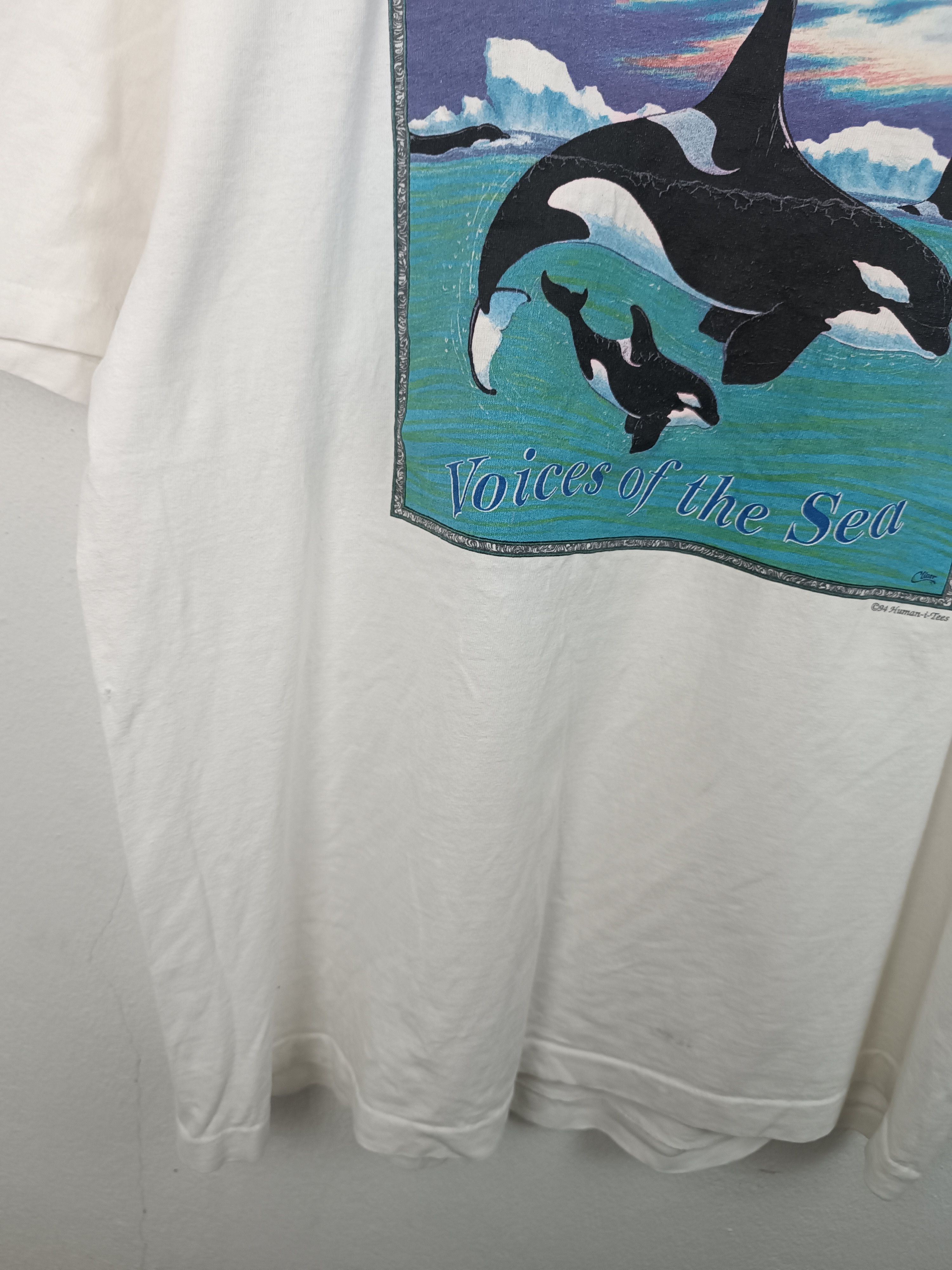 Vintage VINTAGE '94 VOICES OF THE SEA ORCA TEE FREE WILLY WHALE FISH Size US XL / EU 56 / 4 - 6 Thumbnail