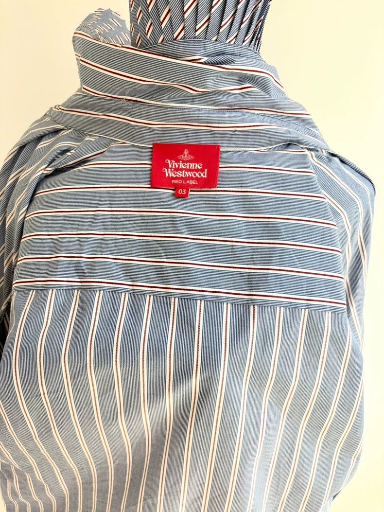Other Vivienne Westwood size3 Blue striped yuanbao collar shirt Size M / US 6-8 / IT 42-44 - 7 Thumbnail