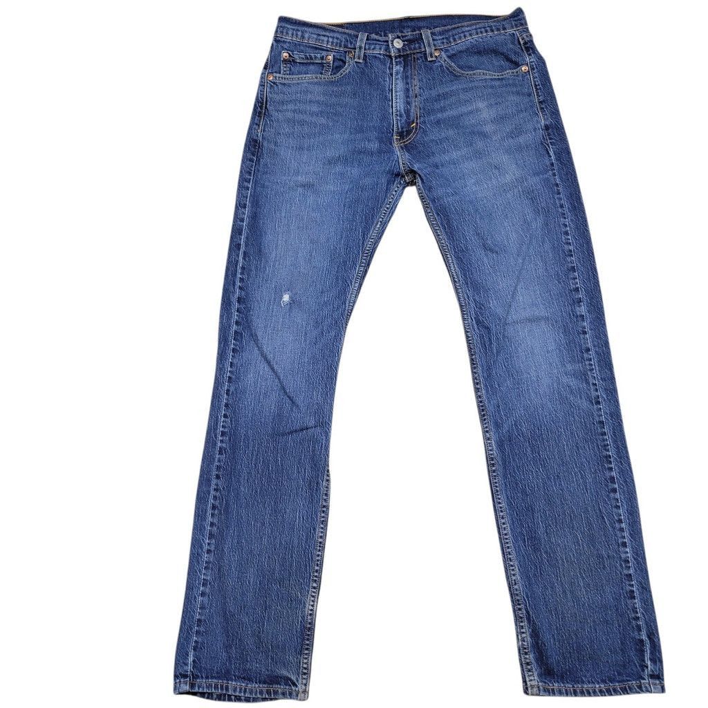 Levi's Levi's Jeans 505 Straight Leg Medium Wash Blue 32/32 Men's Size US 32 / EU 48 - 3 Thumbnail