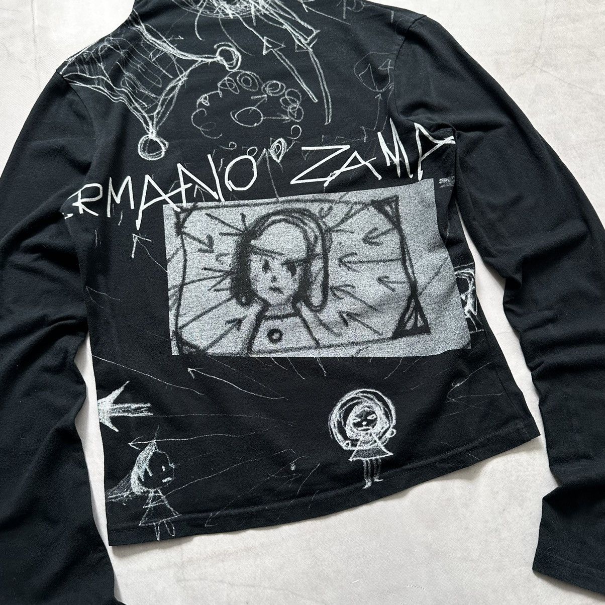 Hysteric Glamour × Undercover RARE Cop Copine Vibe Long Sleeve T Shirt Germano Zama Size S / US 4 / IT 40 - 6 Thumbnail