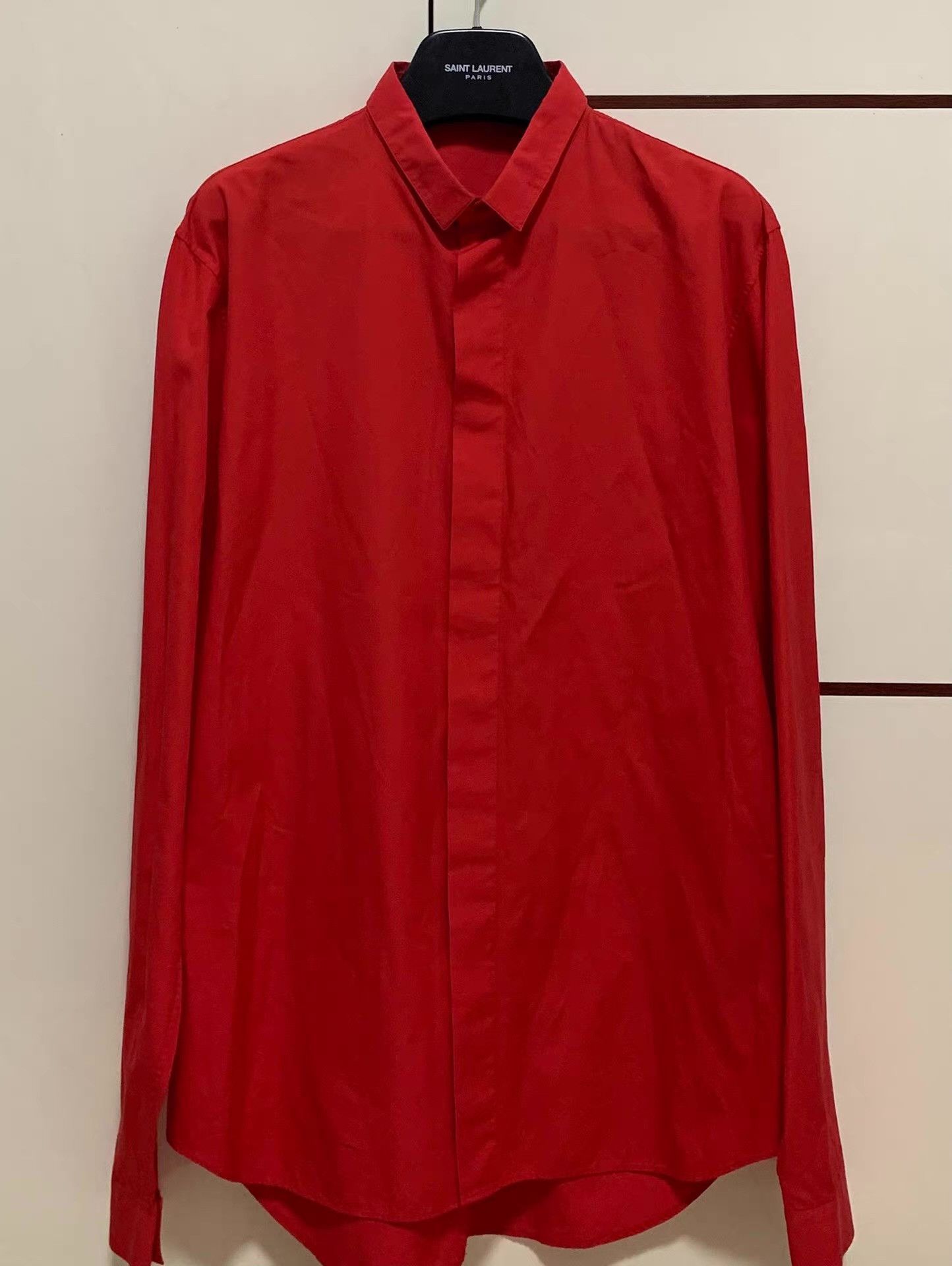 Dior Dior Homme Dior 11SS Basic Red Shirt Q12 Size US XL / EU 56 / 4 - 1 Thumbnail