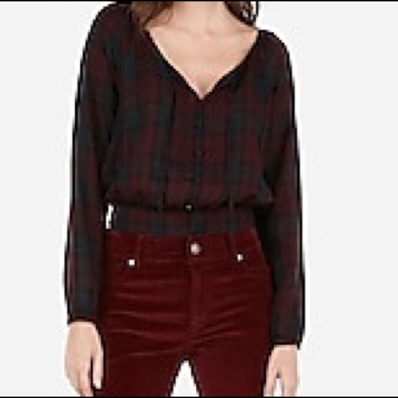 Express NWT Express Women's Peasant Crop Top Size Large Size L / US 10 / IT 46 - 1 Thumbnail