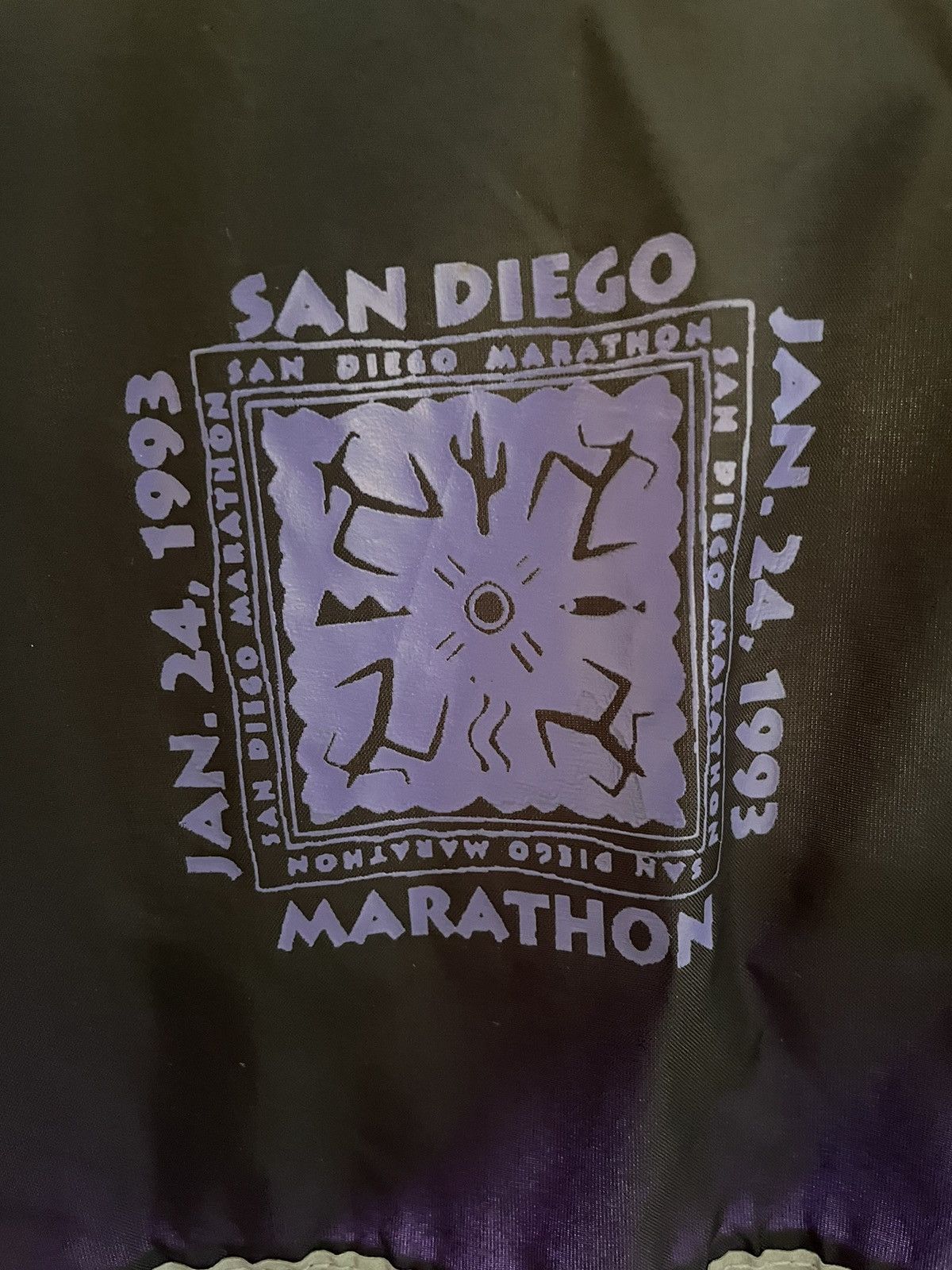 Vintage Large 1993 San Diego Marathon windbreaker jacket Size US L / EU 52-54 / 3 - 3 Thumbnail