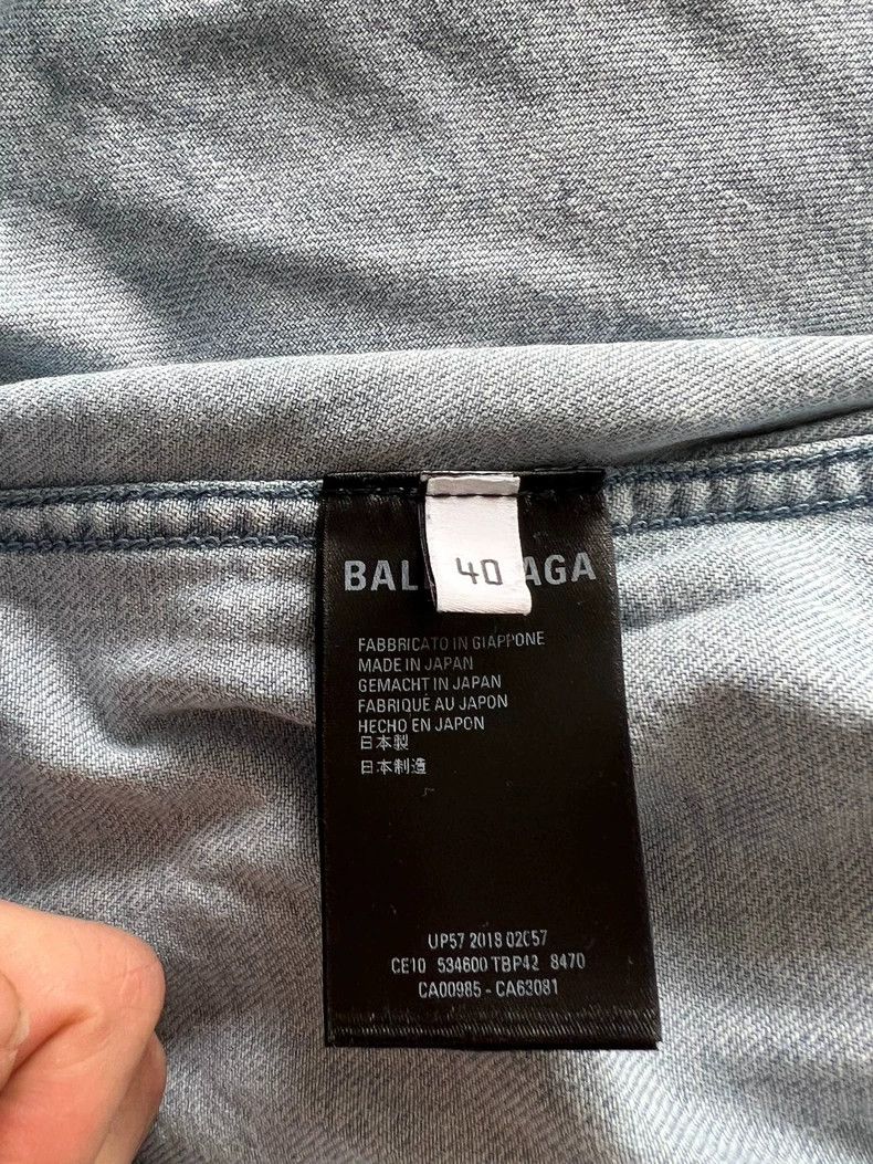 Balenciaga Washed denim shirt